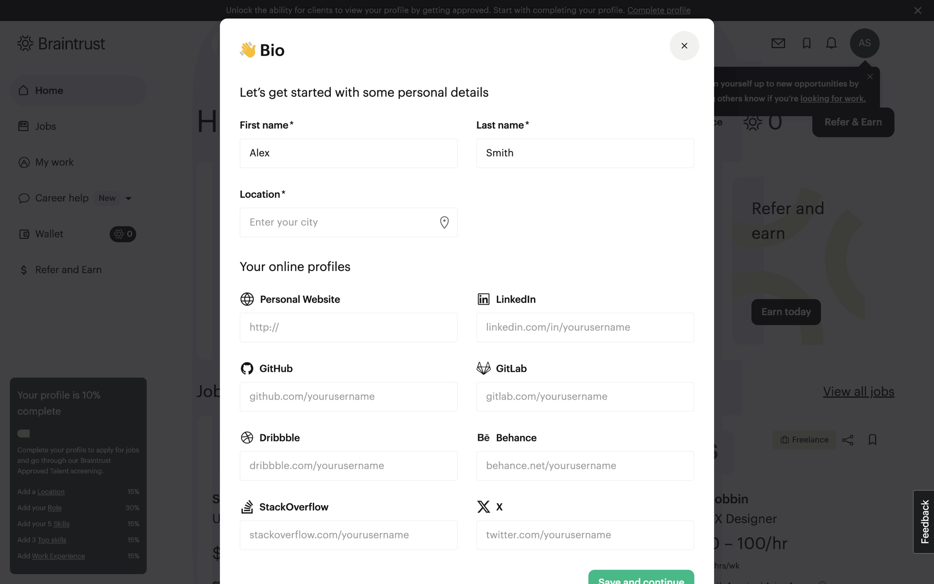 Braintrust Web AI interface screenshot 16