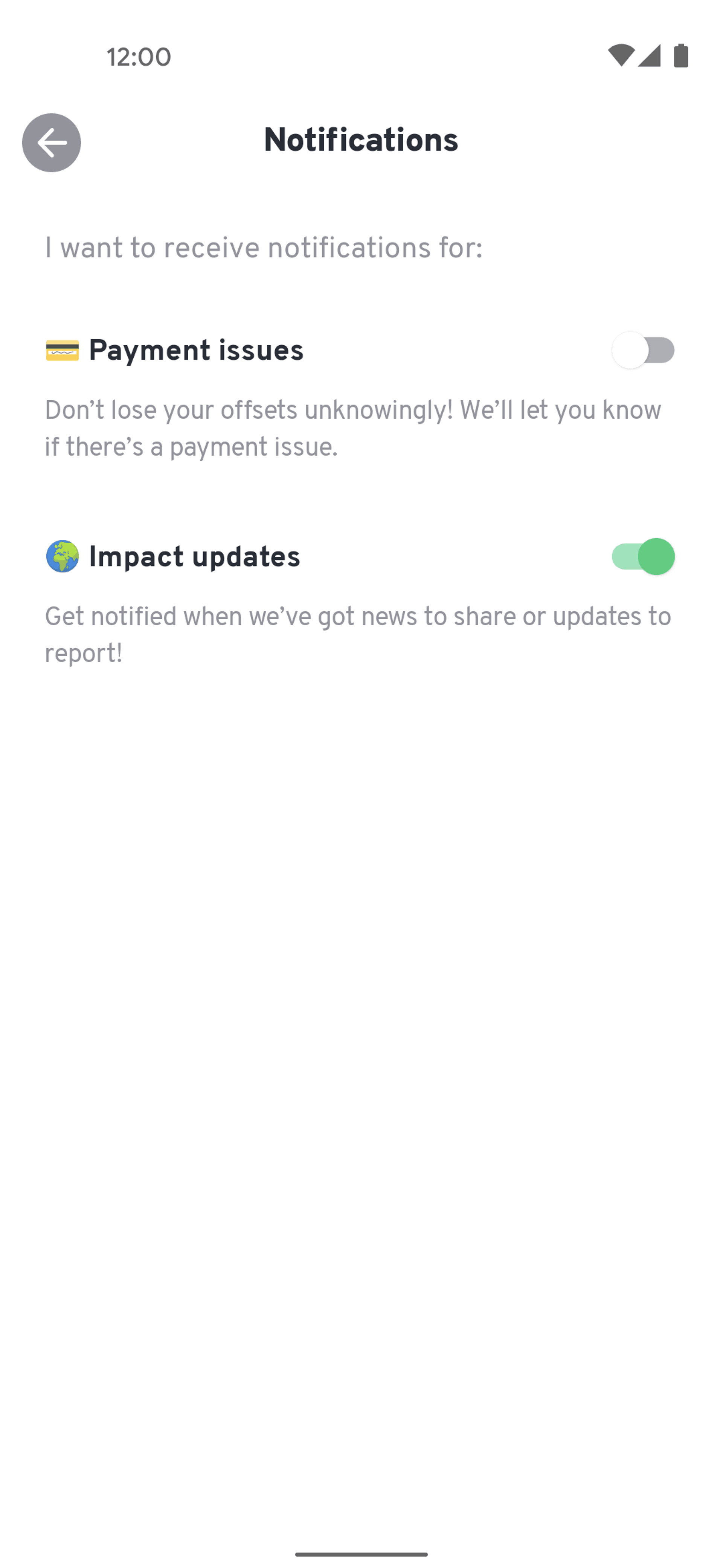 Klima Android Lifestyle interface screenshot 15