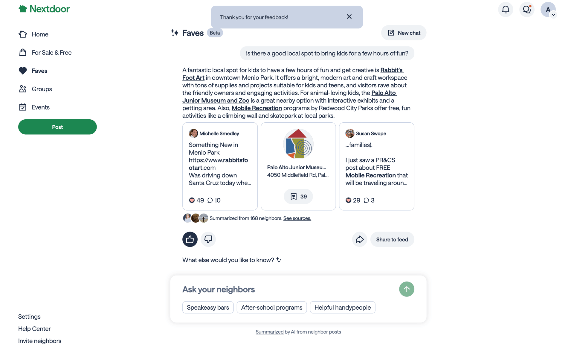 Nextdoor Web Social Networking interface screenshot 20