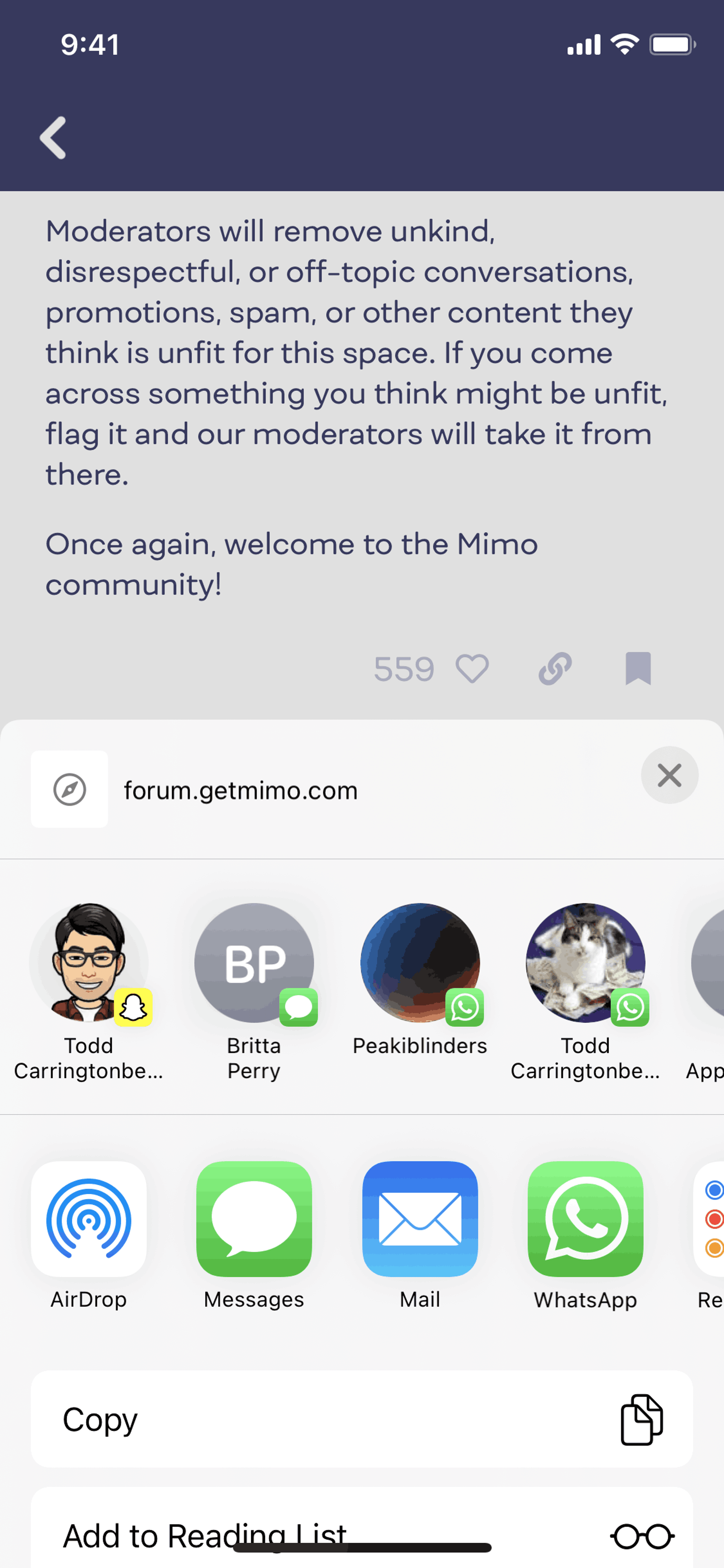 Mimo iOS Education interface screenshot 20