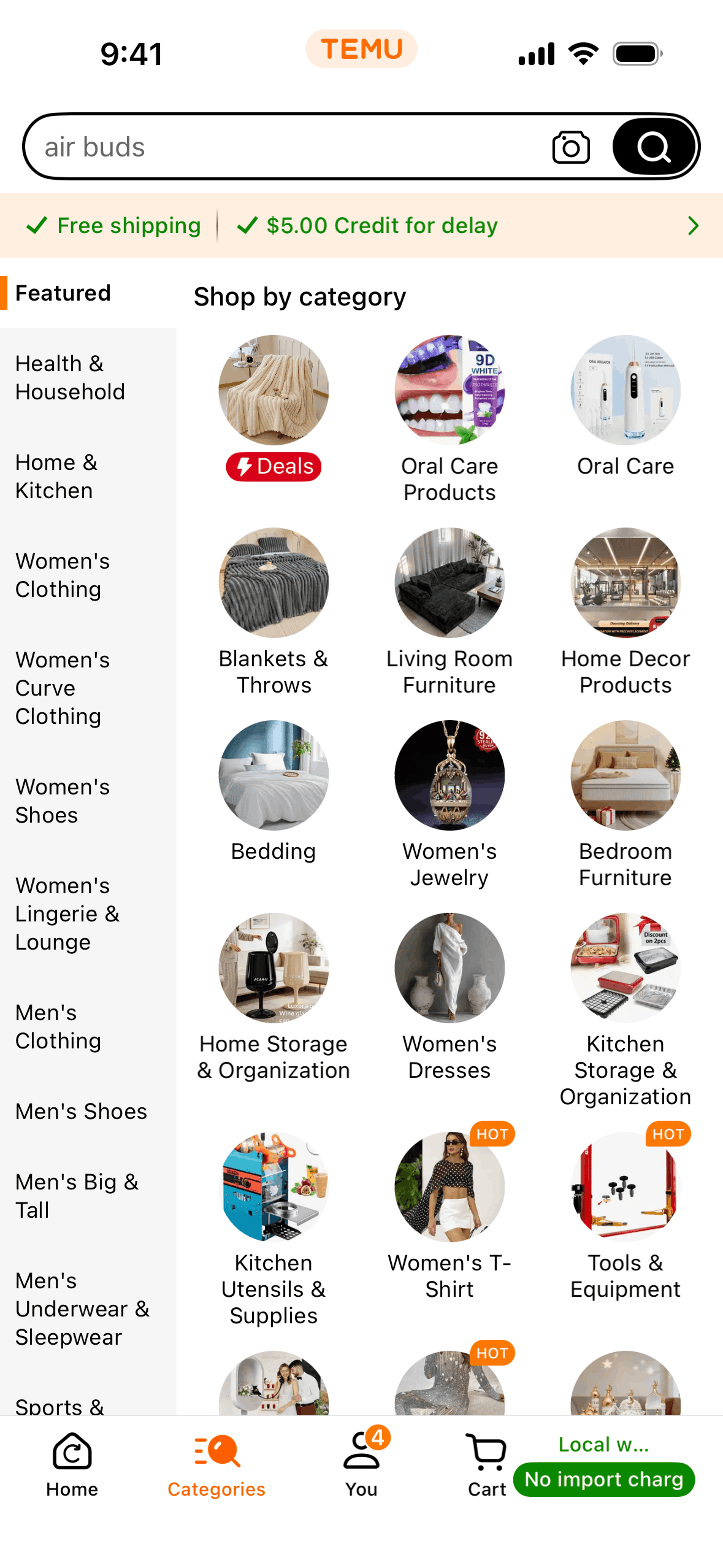 Temu iOS Shopping interface screenshot 18