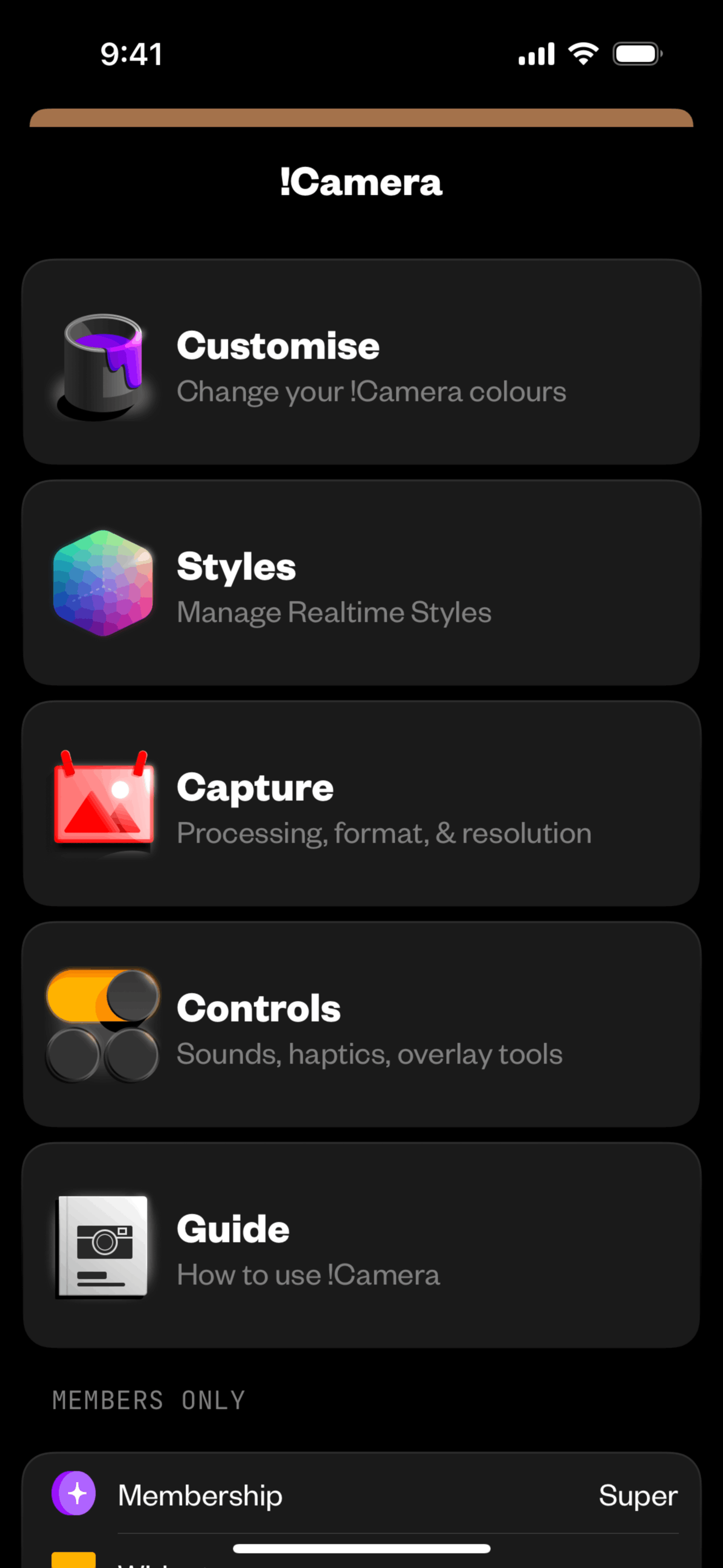 (Not Boring) Camera iOS Photo & Video interface screenshot 6