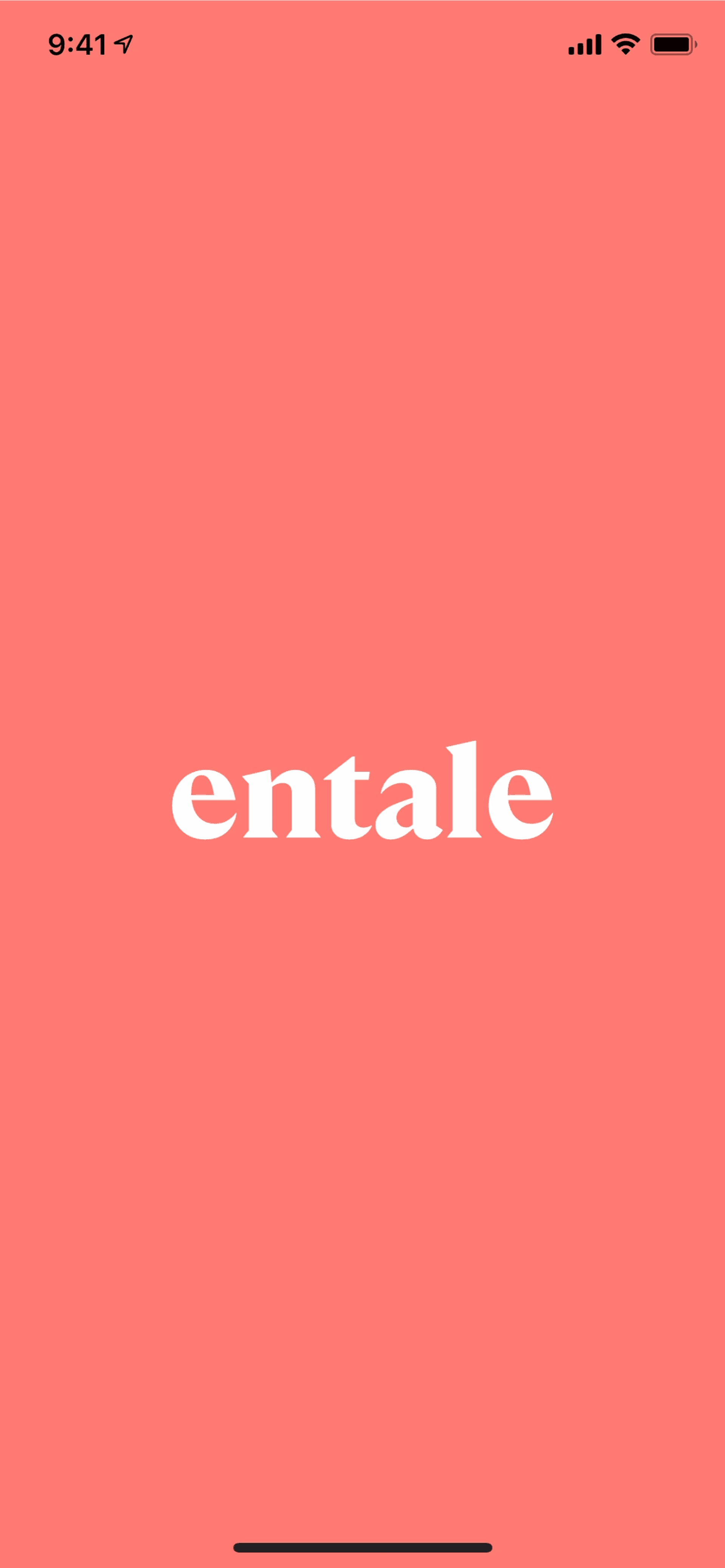 Entale iOS Entertainment interface screenshot 1