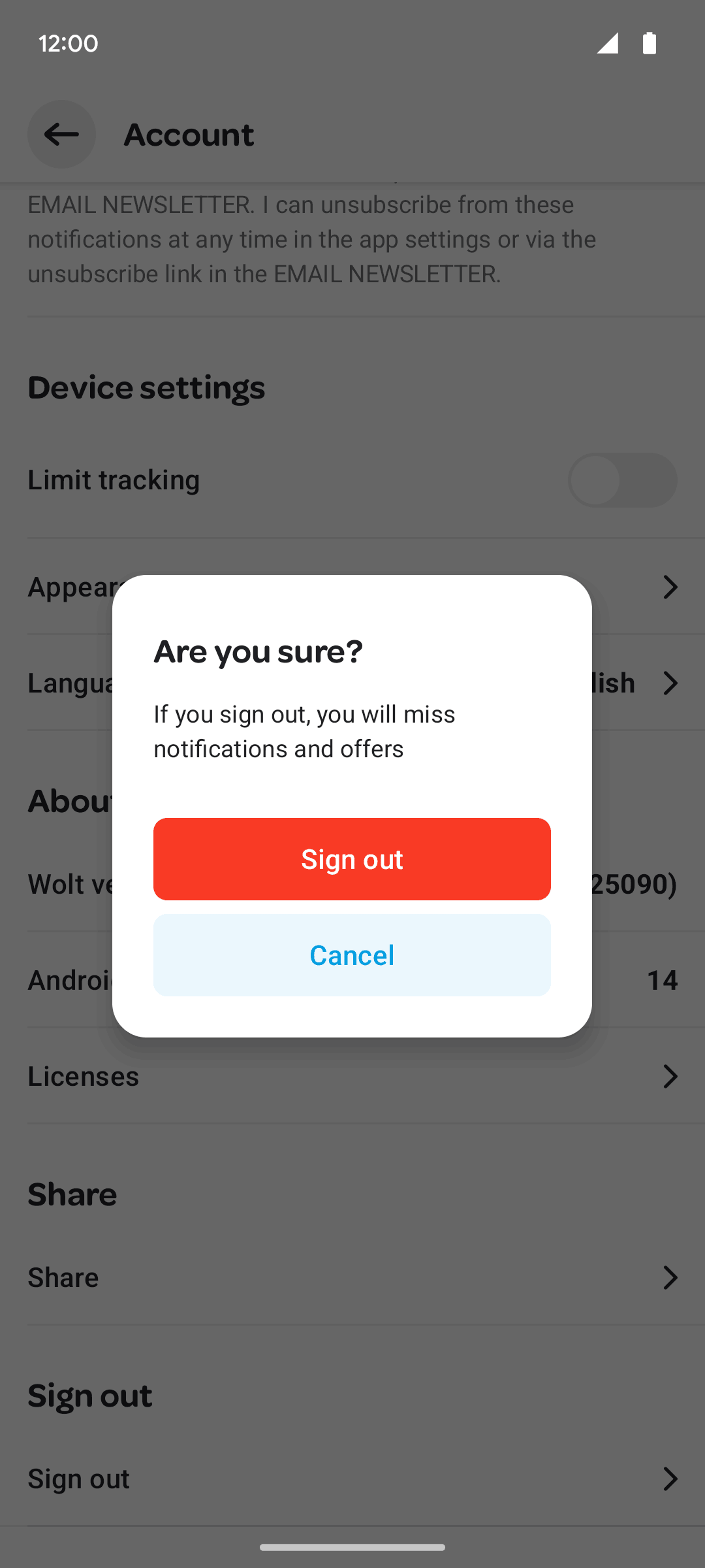Wolt Delivery Android Food & Drink interface screenshot 23