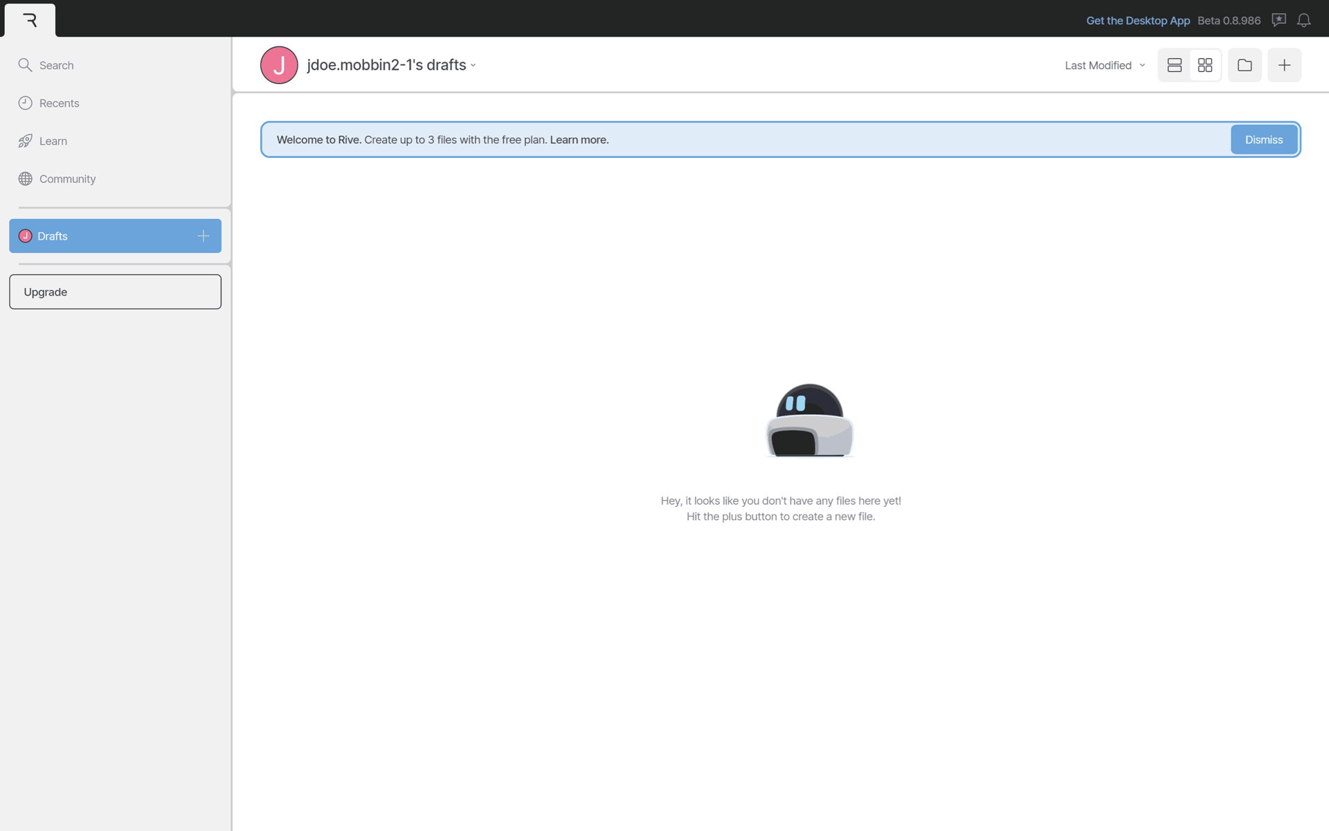 Rive Web Graphics & Design interface screenshot 7