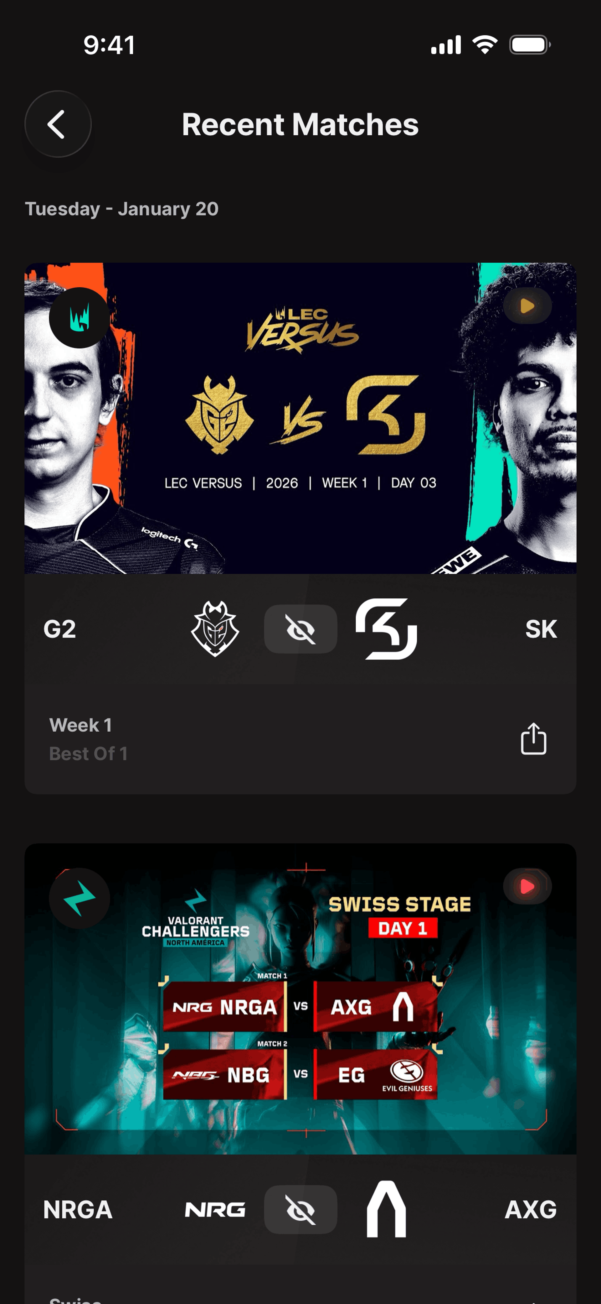 Riot Mobile iOS Entertainment interface screenshot 15