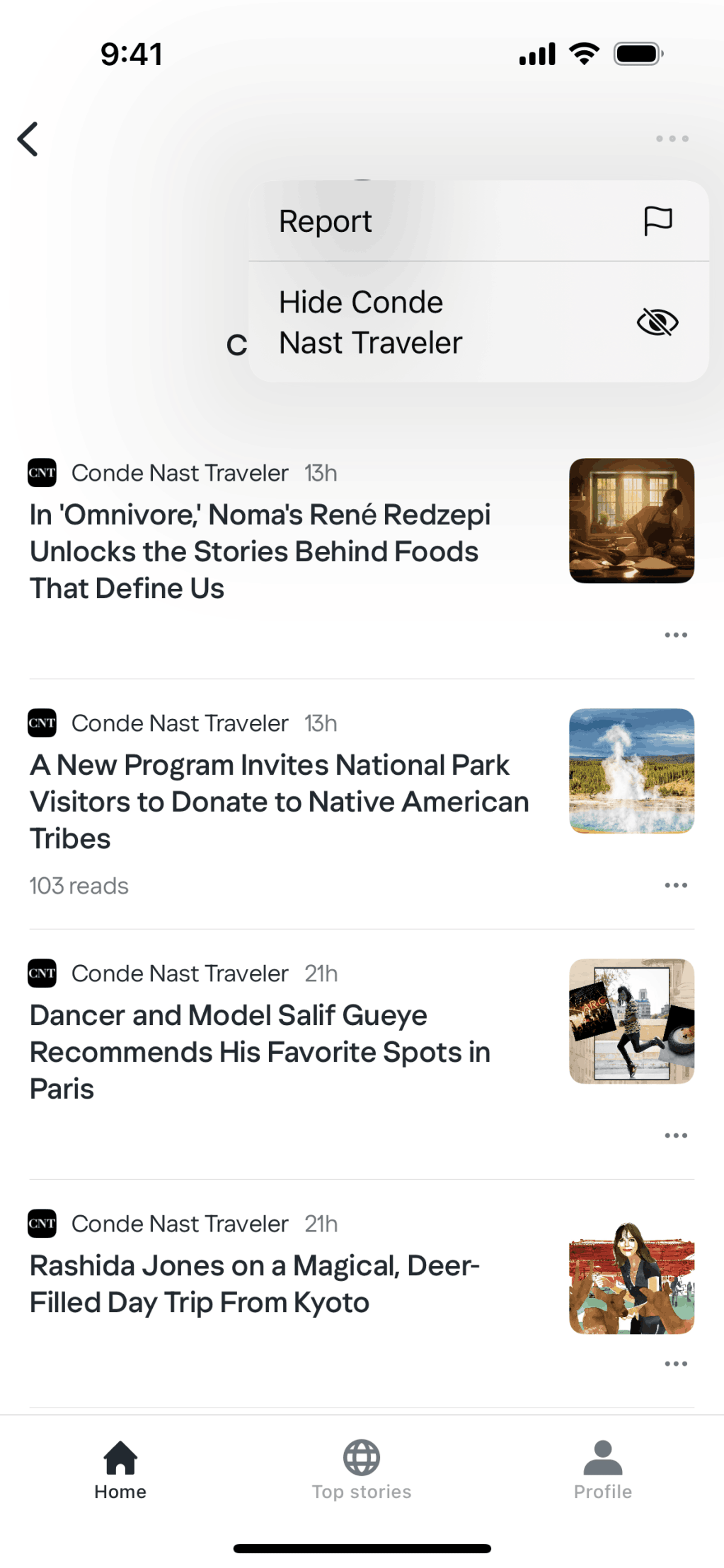Yahoo News iOS News interface screenshot 19