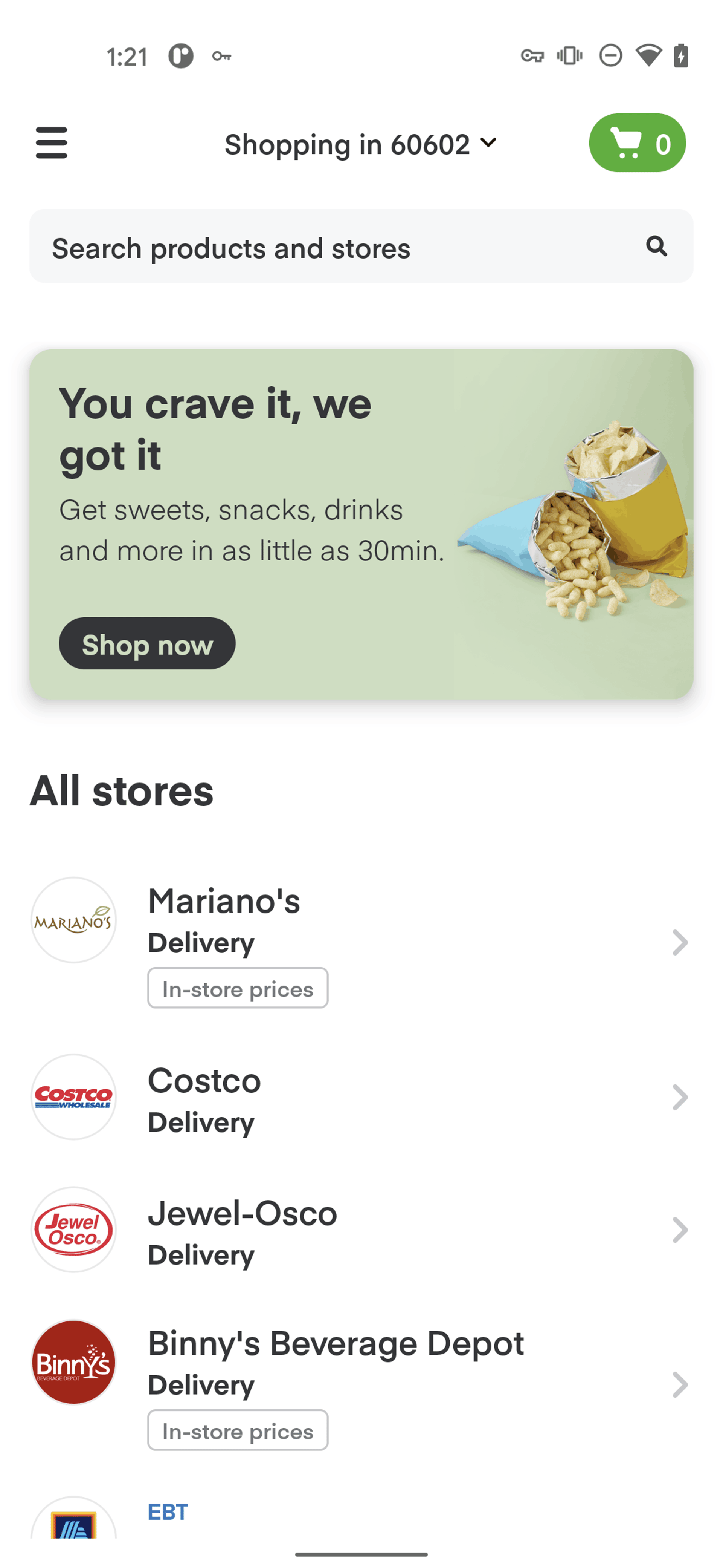 Instacart Android Food & Drink interface screenshot 18