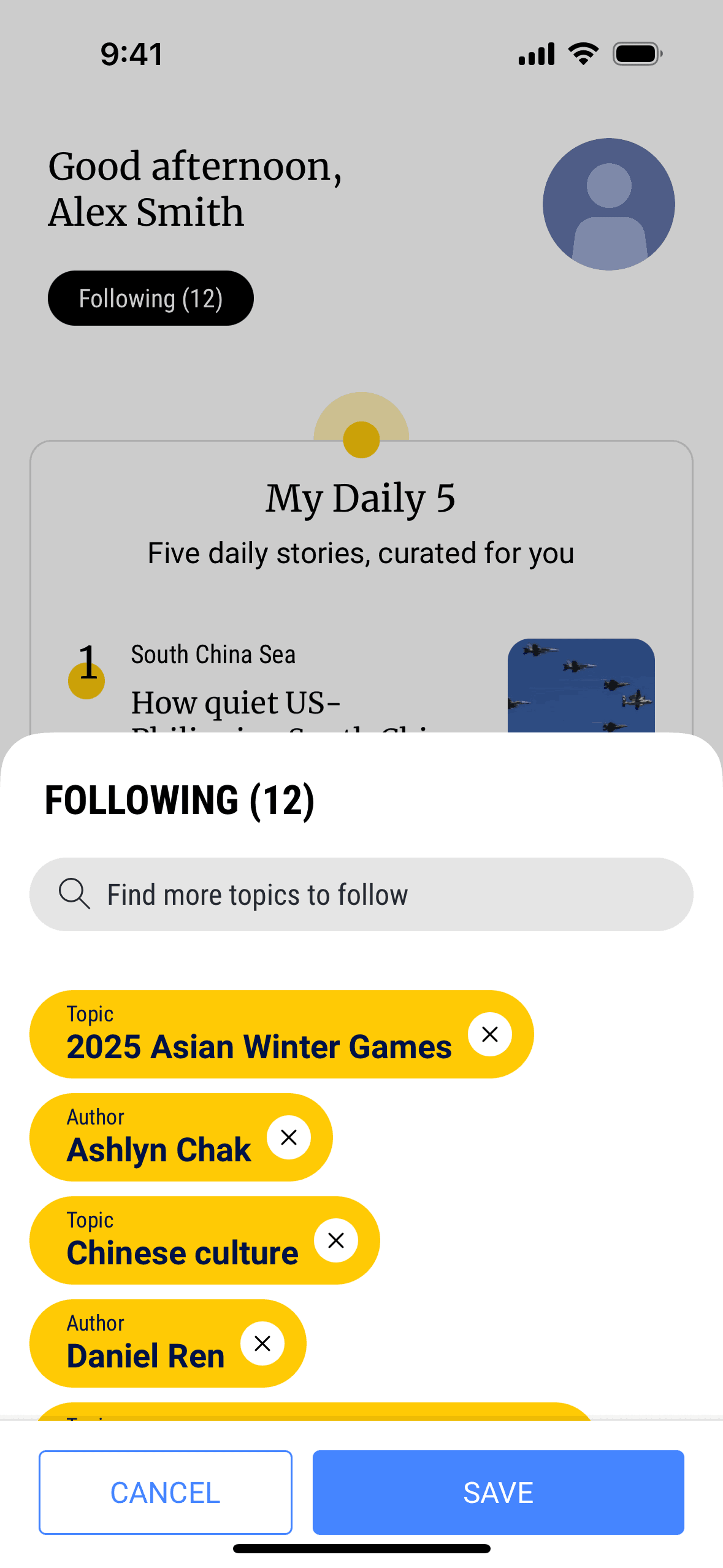 South China Morning Post iOS News interface screenshot 19