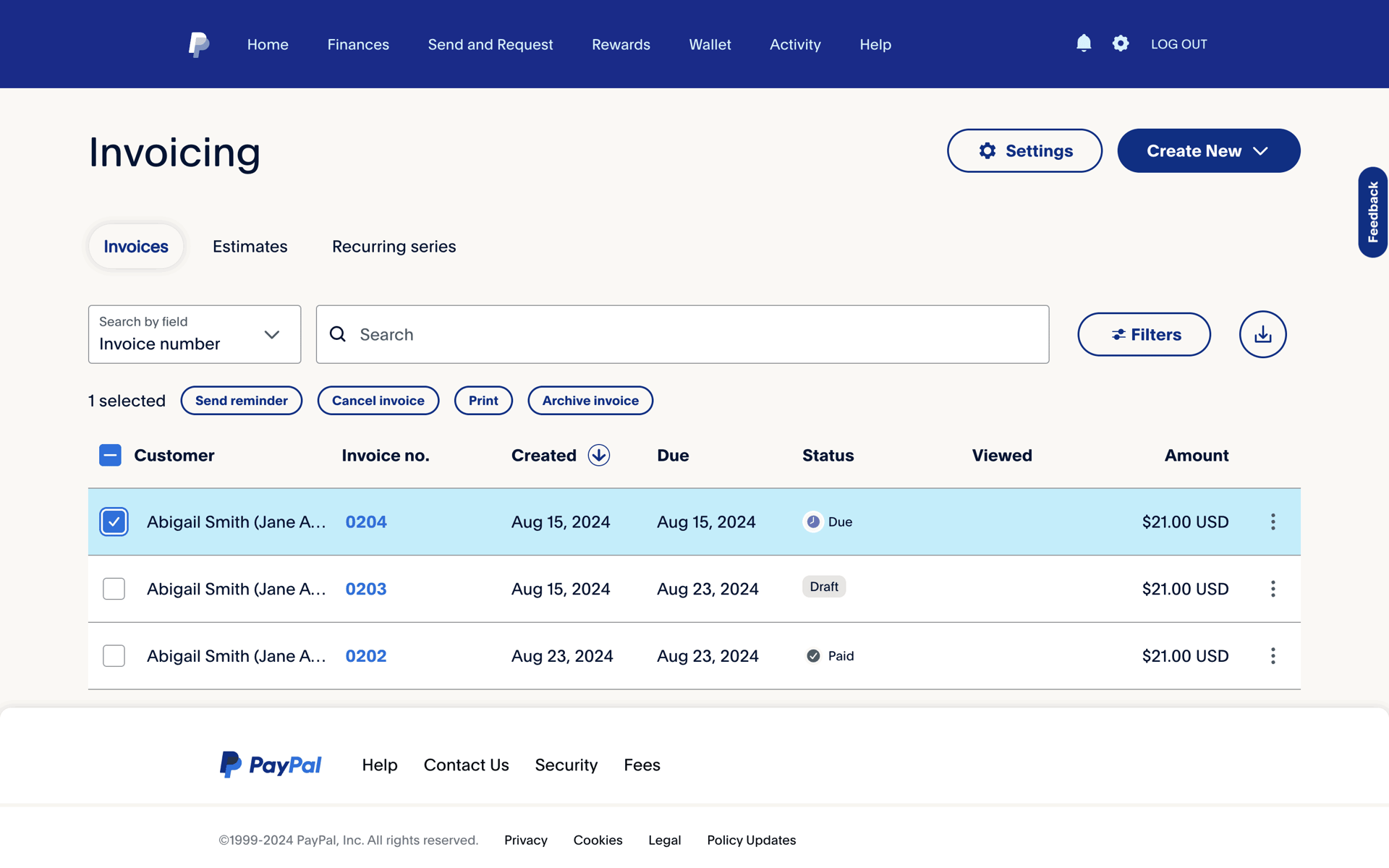 PayPal Web Finance interface screenshot 20