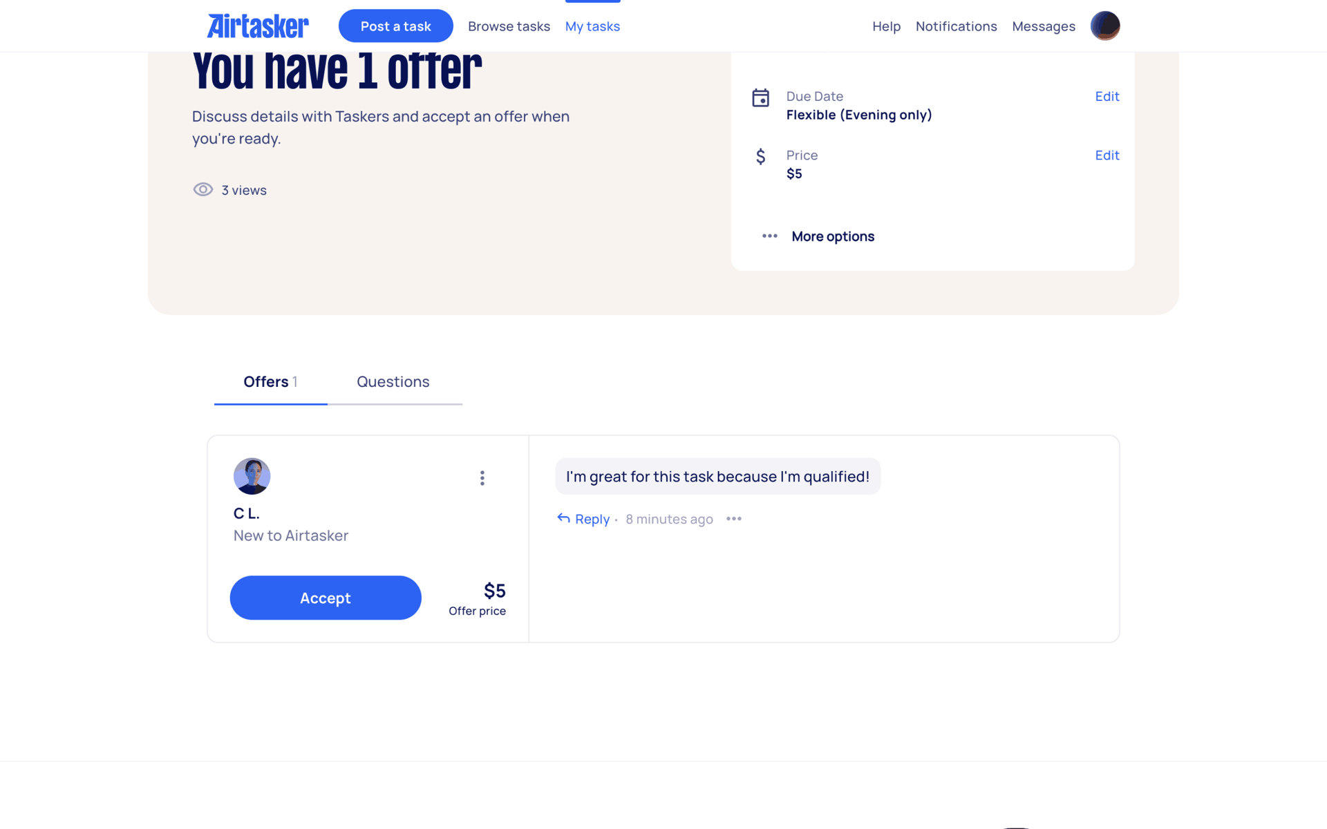 Airtasker Web Lifestyle interface screenshot 18