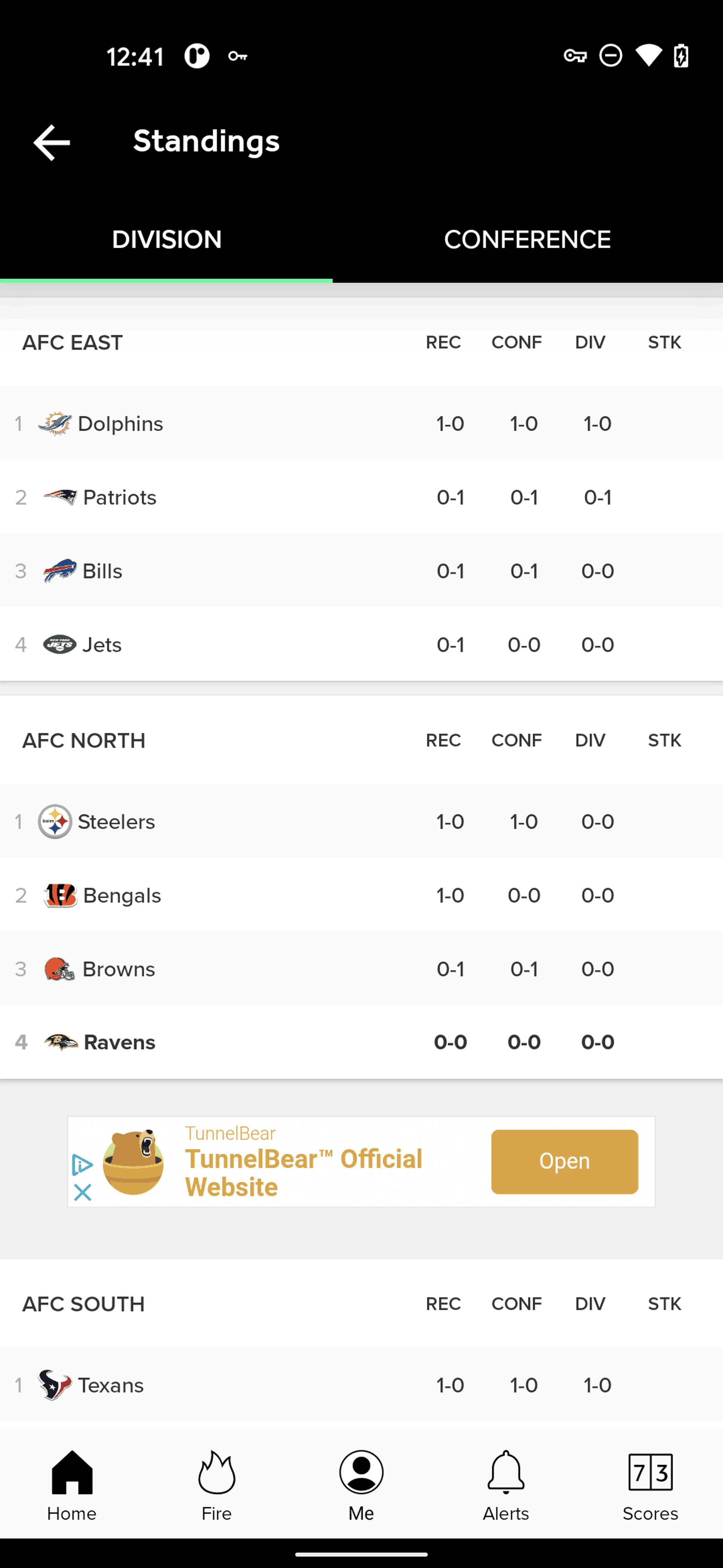 Bleacher Report Android Sports interface screenshot 20