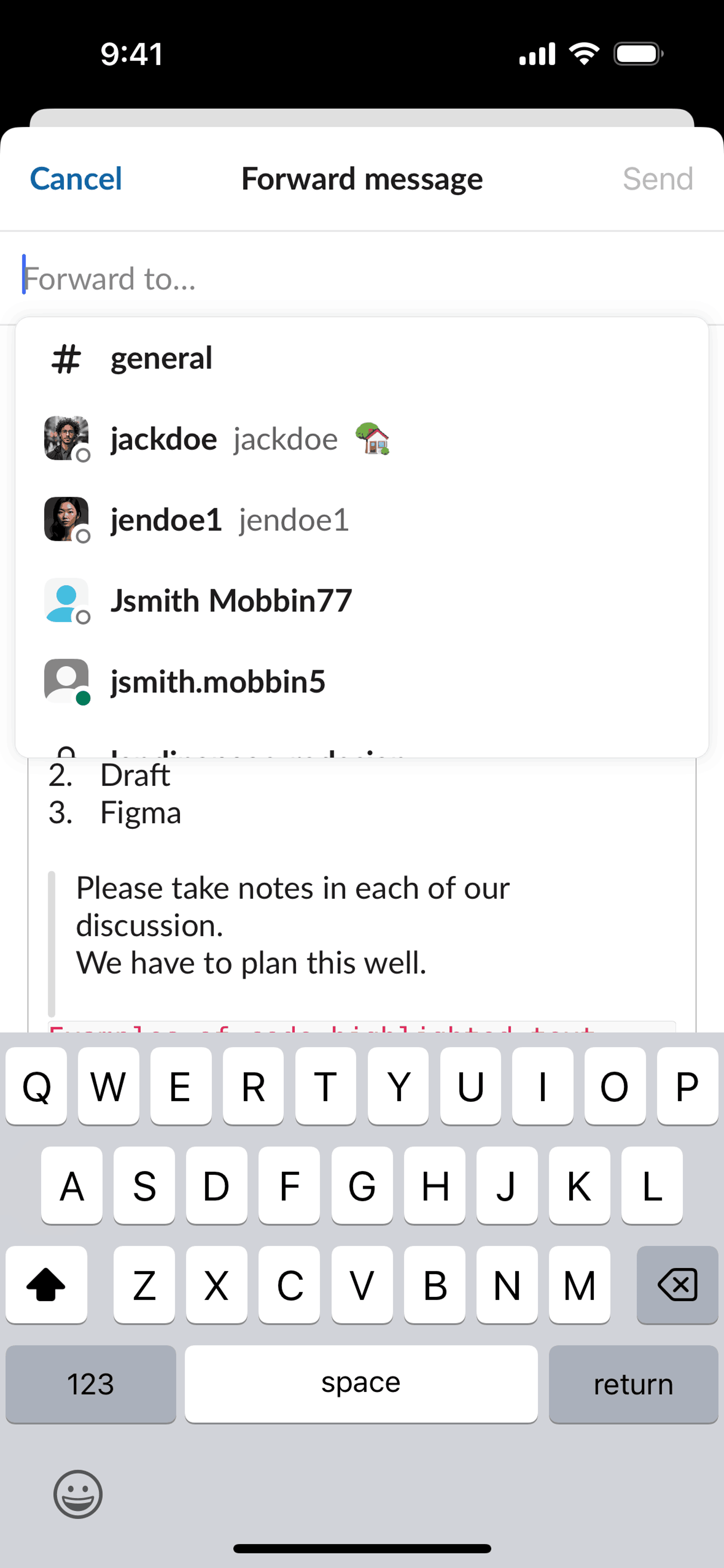 Slack iOS Business interface screenshot 22
