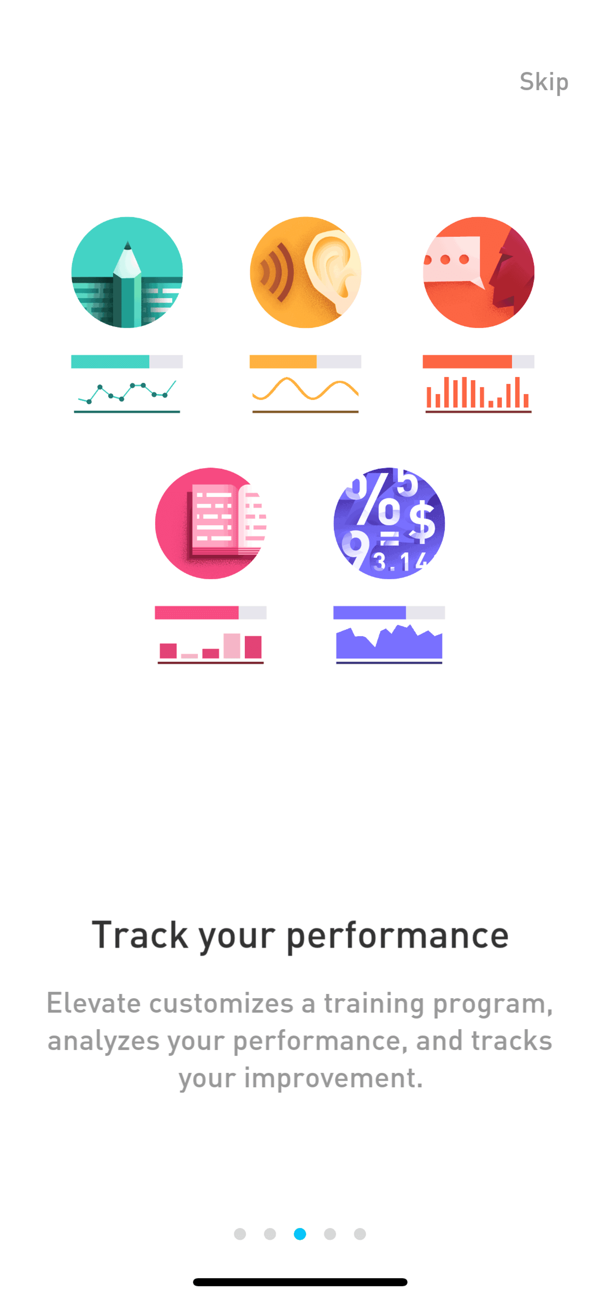 Elevate iOS Education interface screenshot 4
