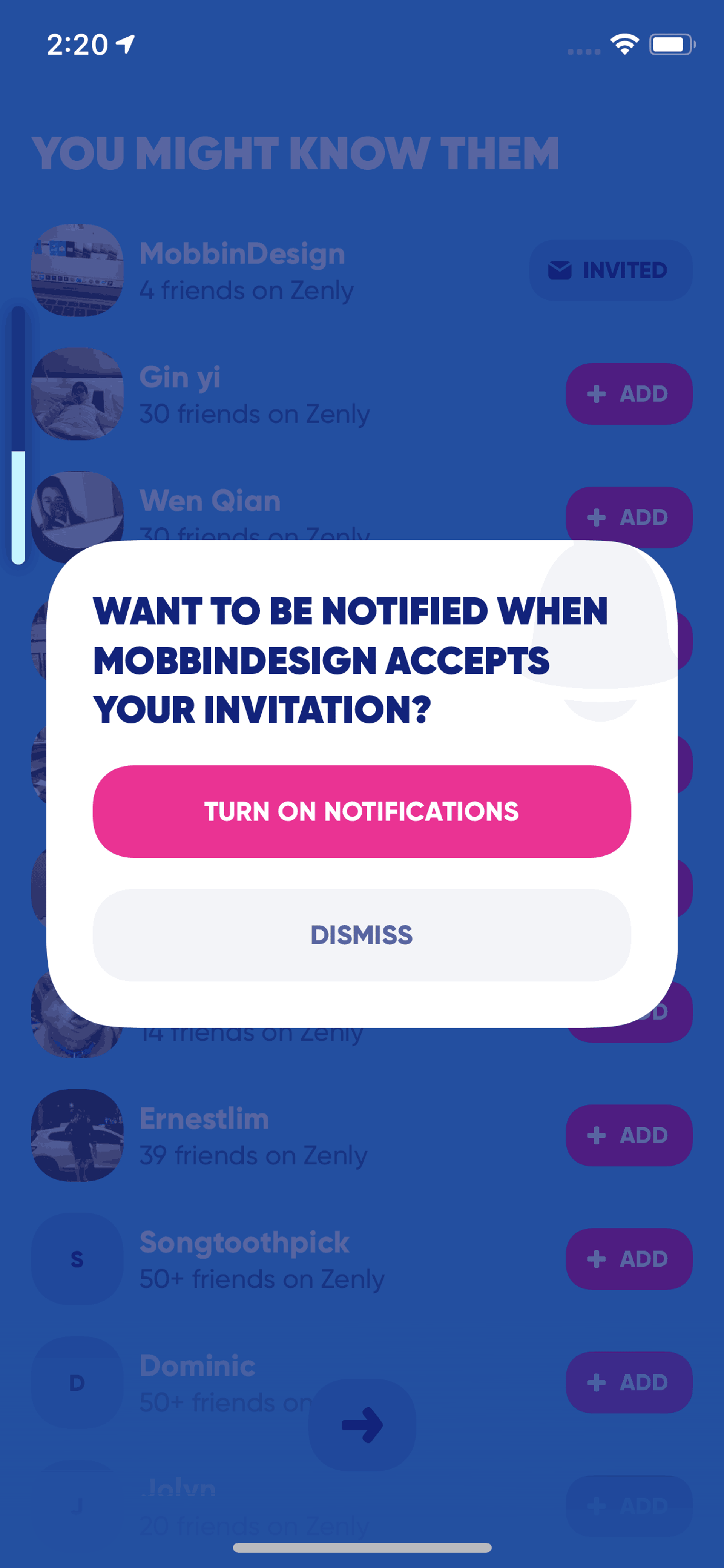 zenly iOS Social Networking interface screenshot 21