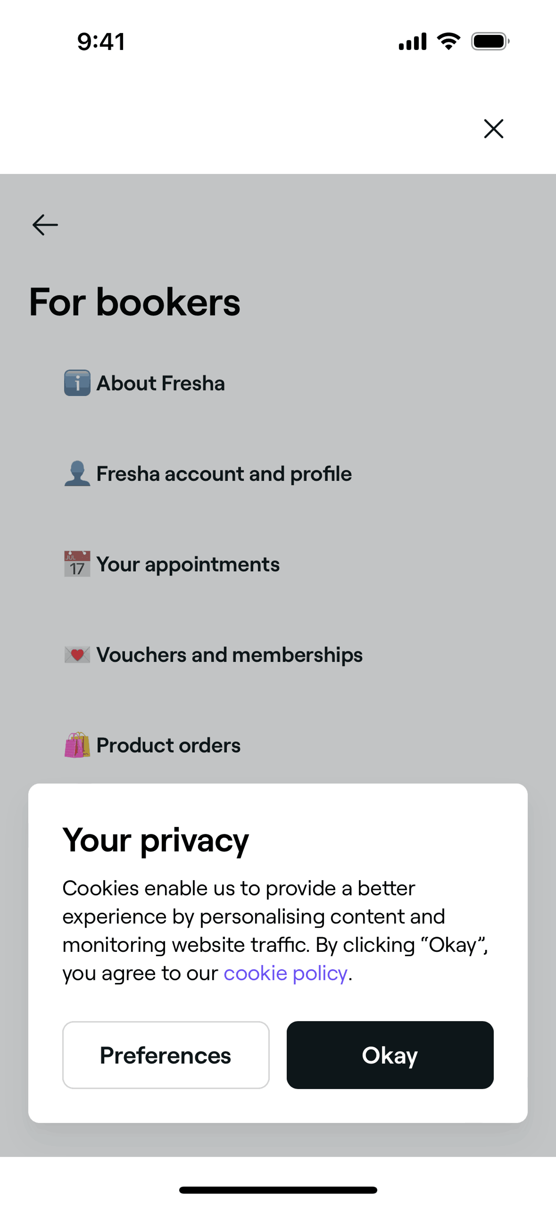 Fresha iOS Lifestyle interface screenshot 15