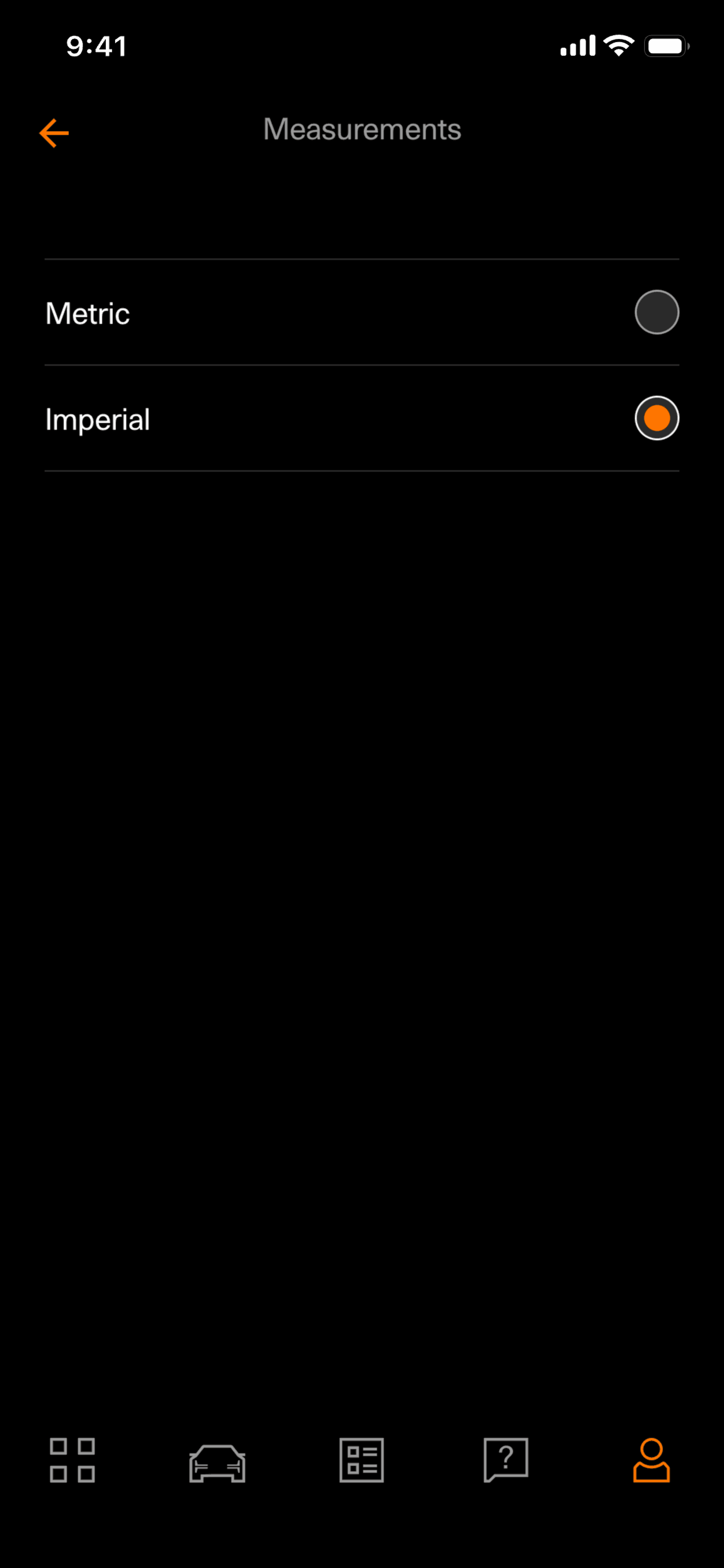 Polestar iOS Lifestyle interface screenshot 9