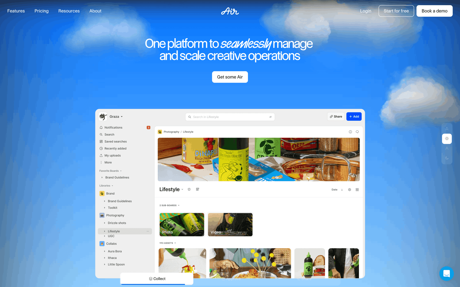 Air Web Collaboration interface screenshot 2