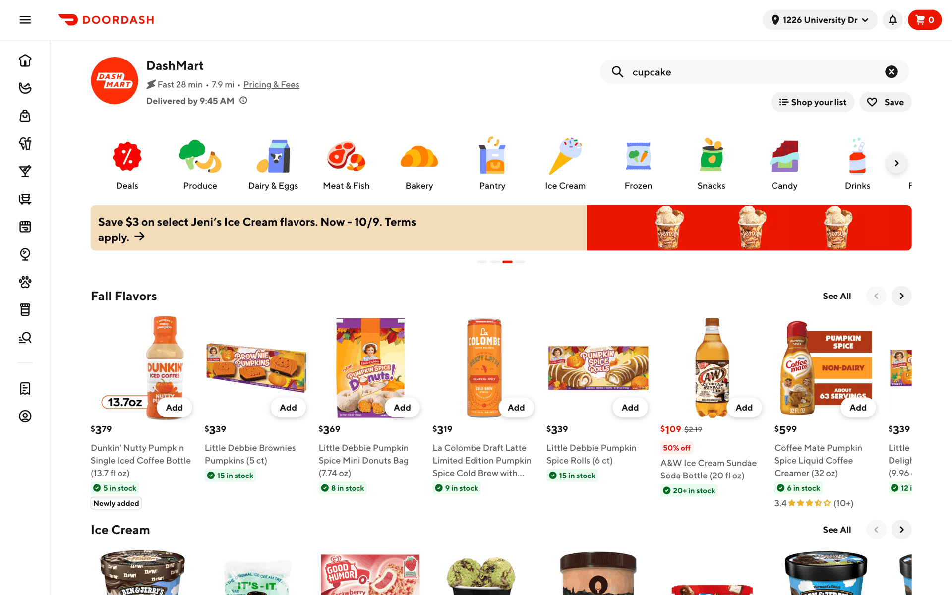DoorDash Web Shopping interface screenshot 10