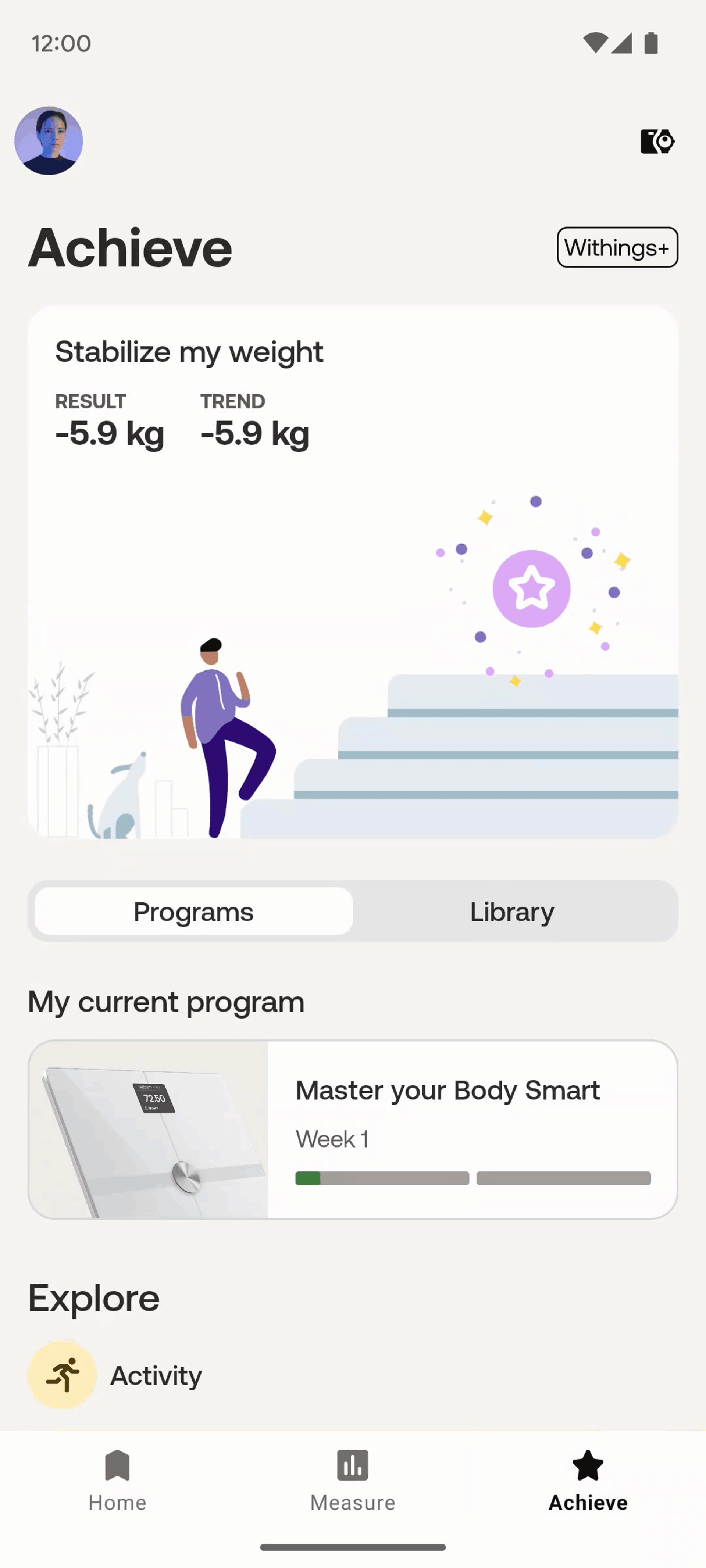 Withings Health Mate Android Health & Fitness interface screenshot 22