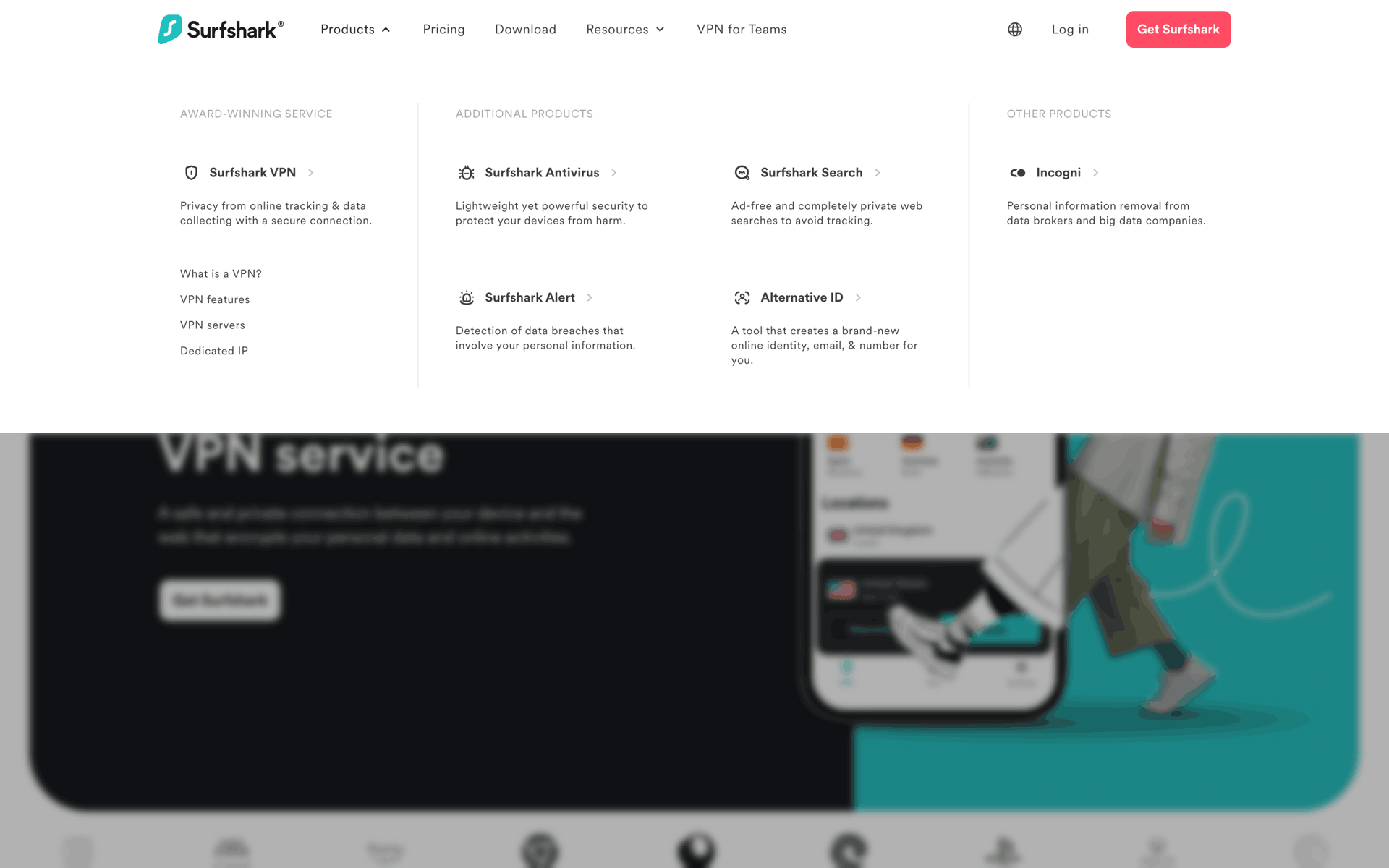 Surfshark Web Utilities interface screenshot 19