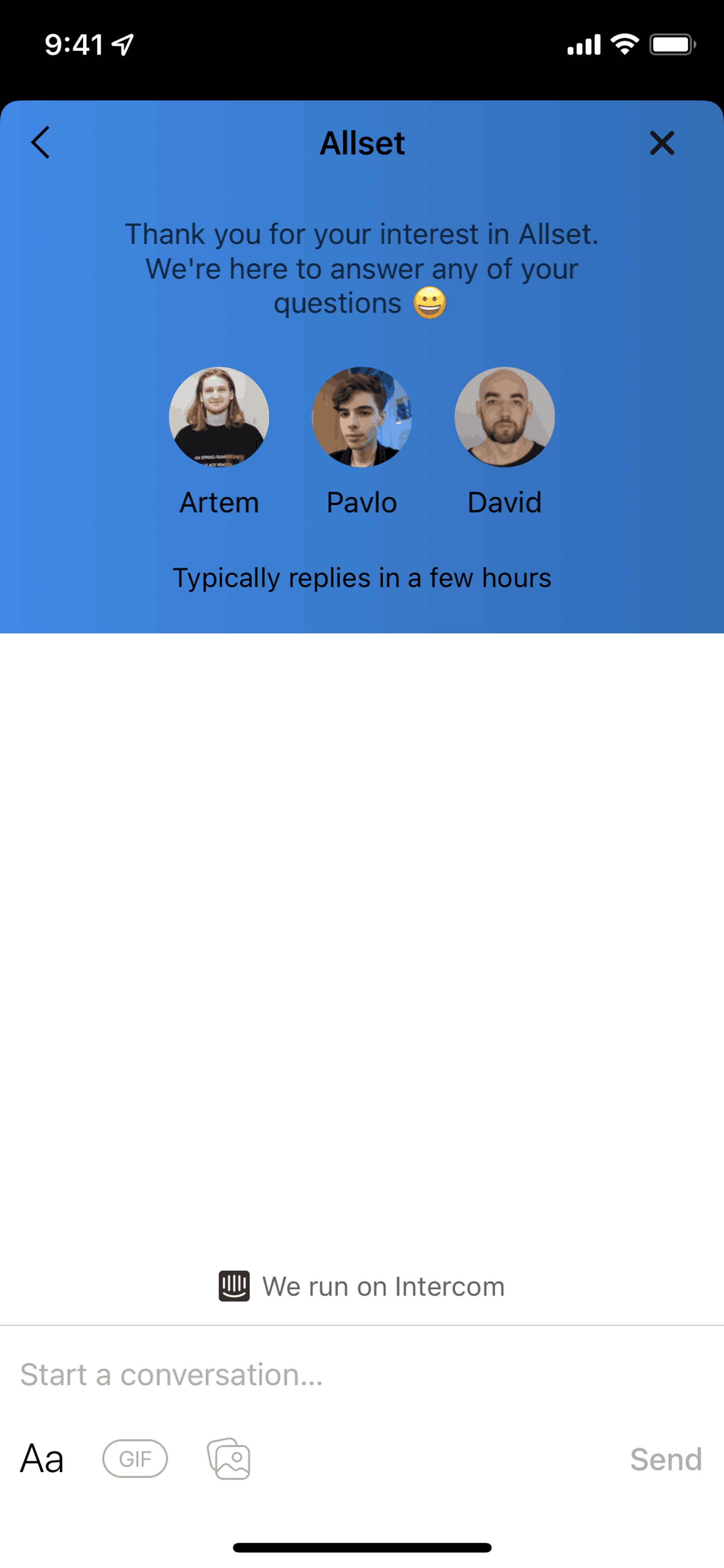 Allset iOS Food & Drink interface screenshot 16