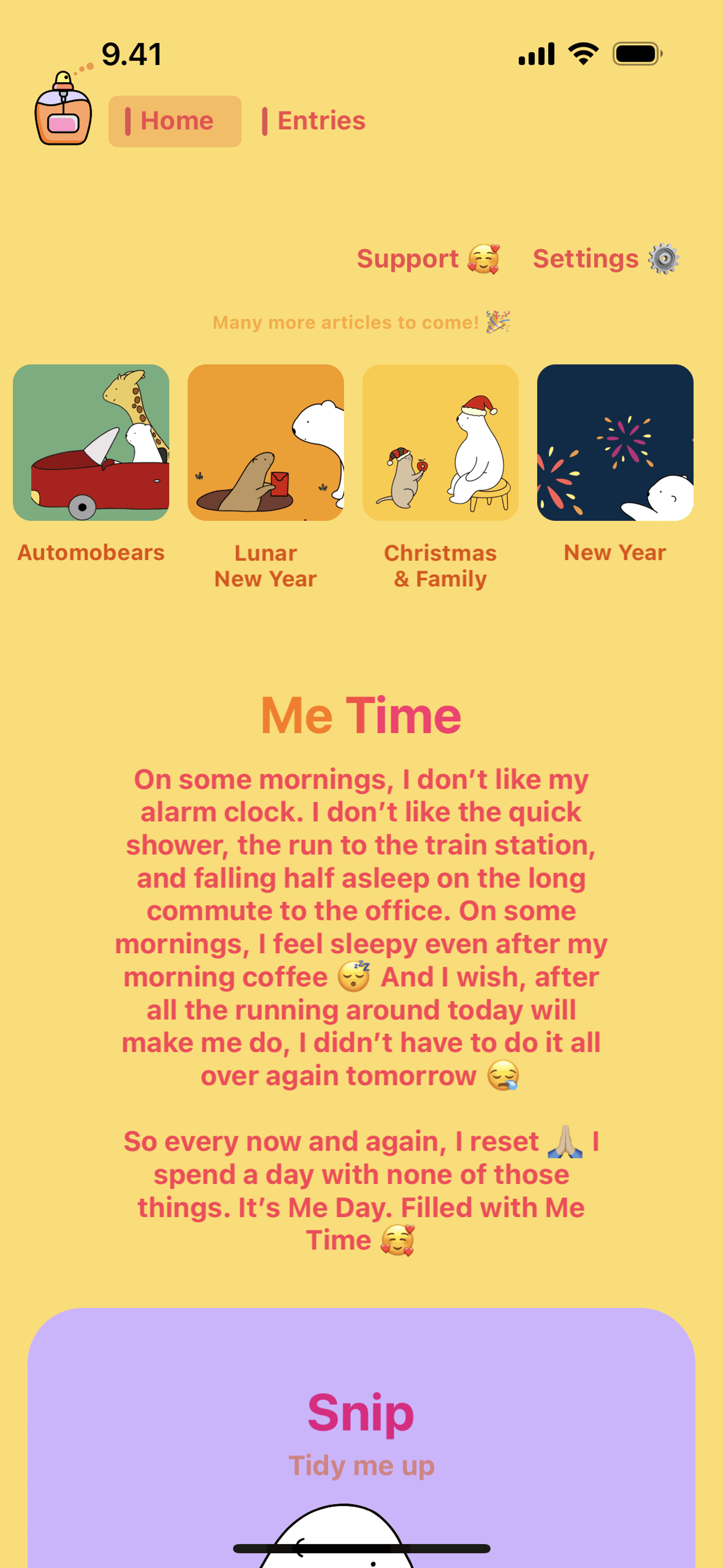 Bears Gratitude iOS Health & Fitness interface screenshot 11