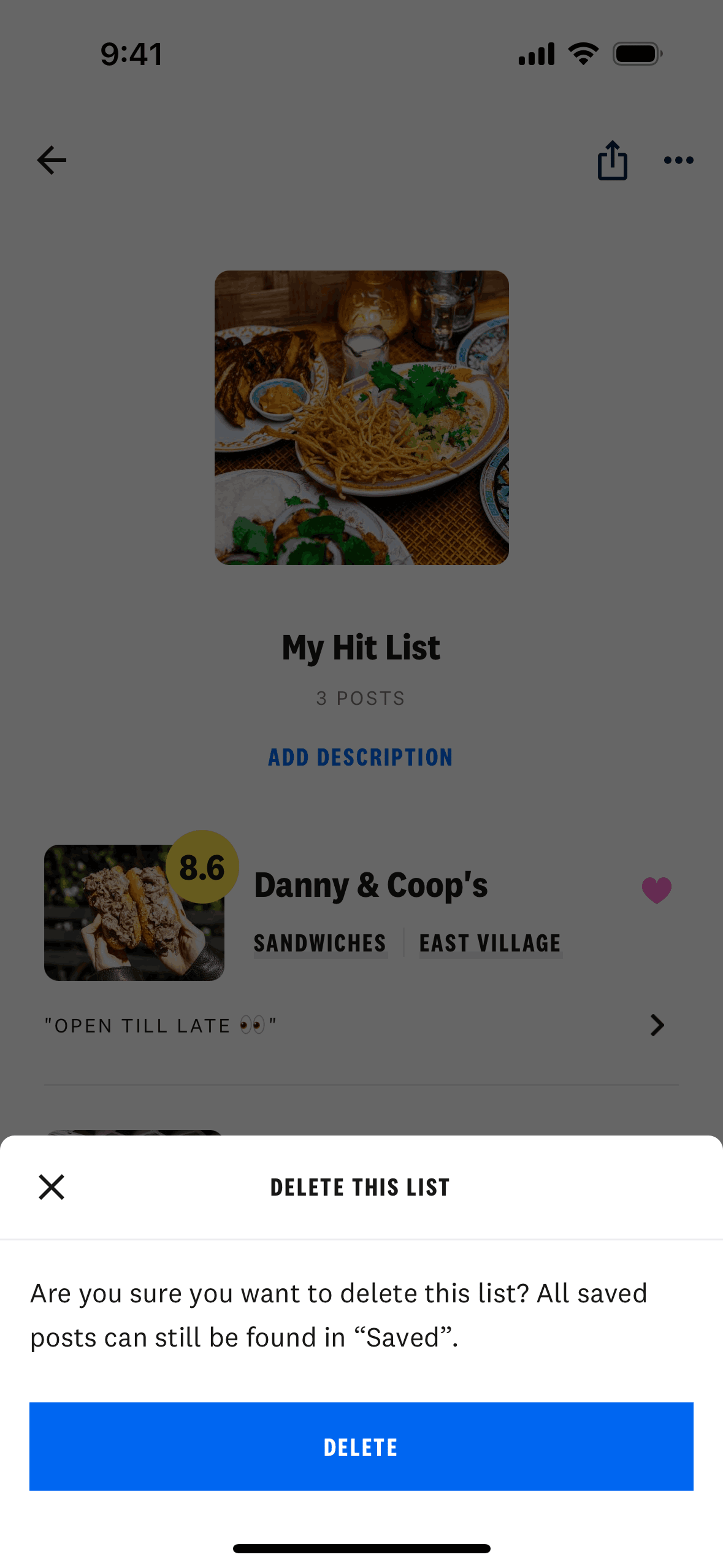 The Infatuation iOS Food & Drink interface screenshot 23