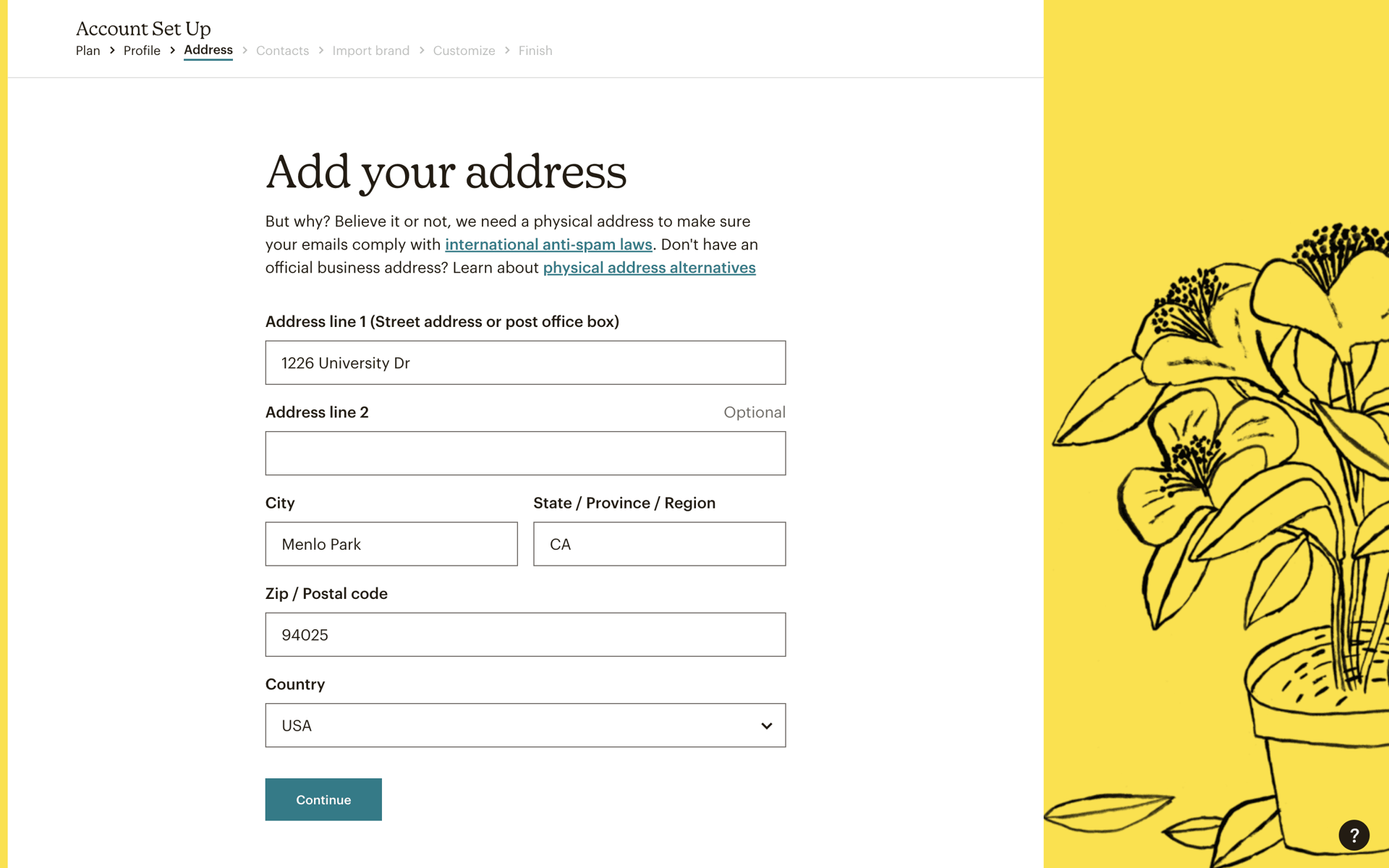 Mailchimp Web Business interface screenshot 16