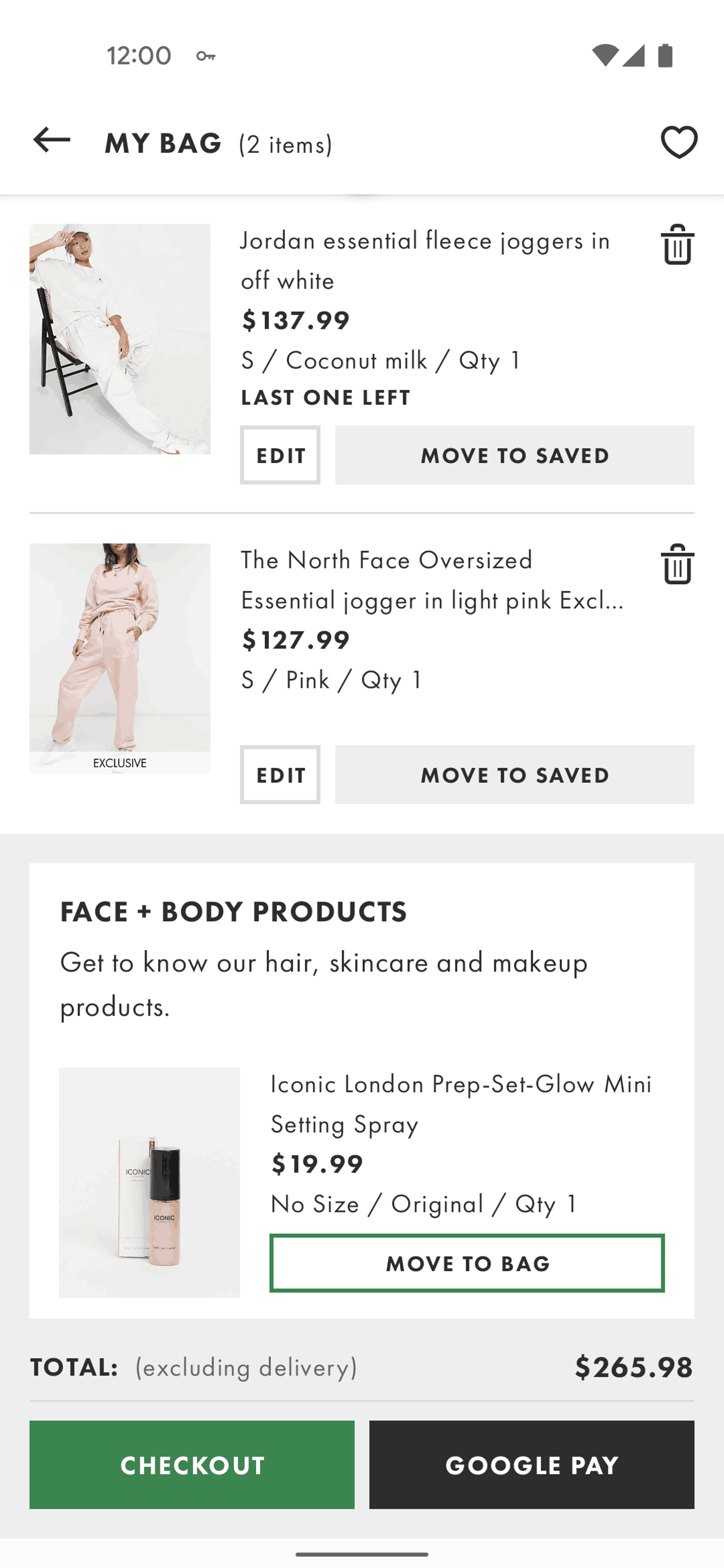 ASOS Android Shopping interface screenshot 13