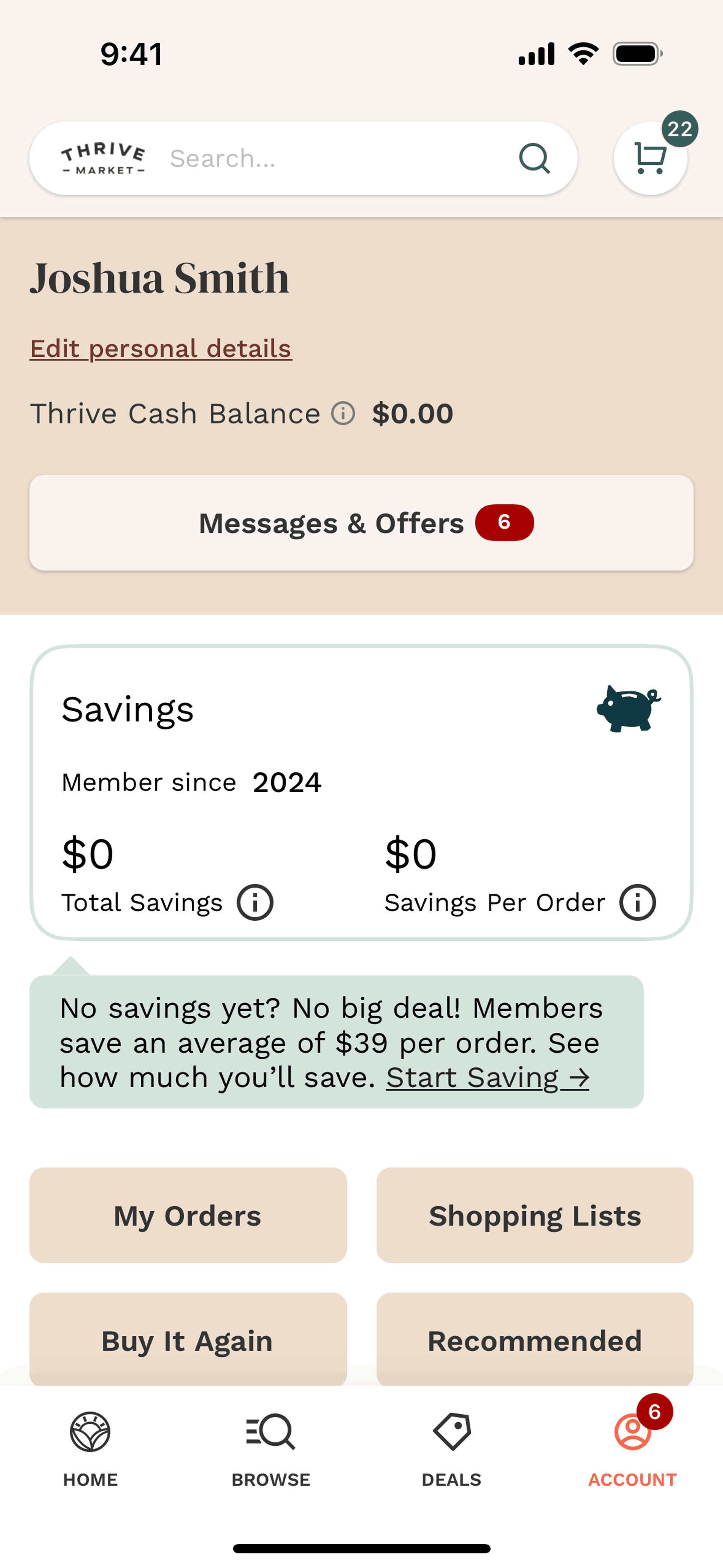Thrive Market iOS Shopping interface screenshot 11