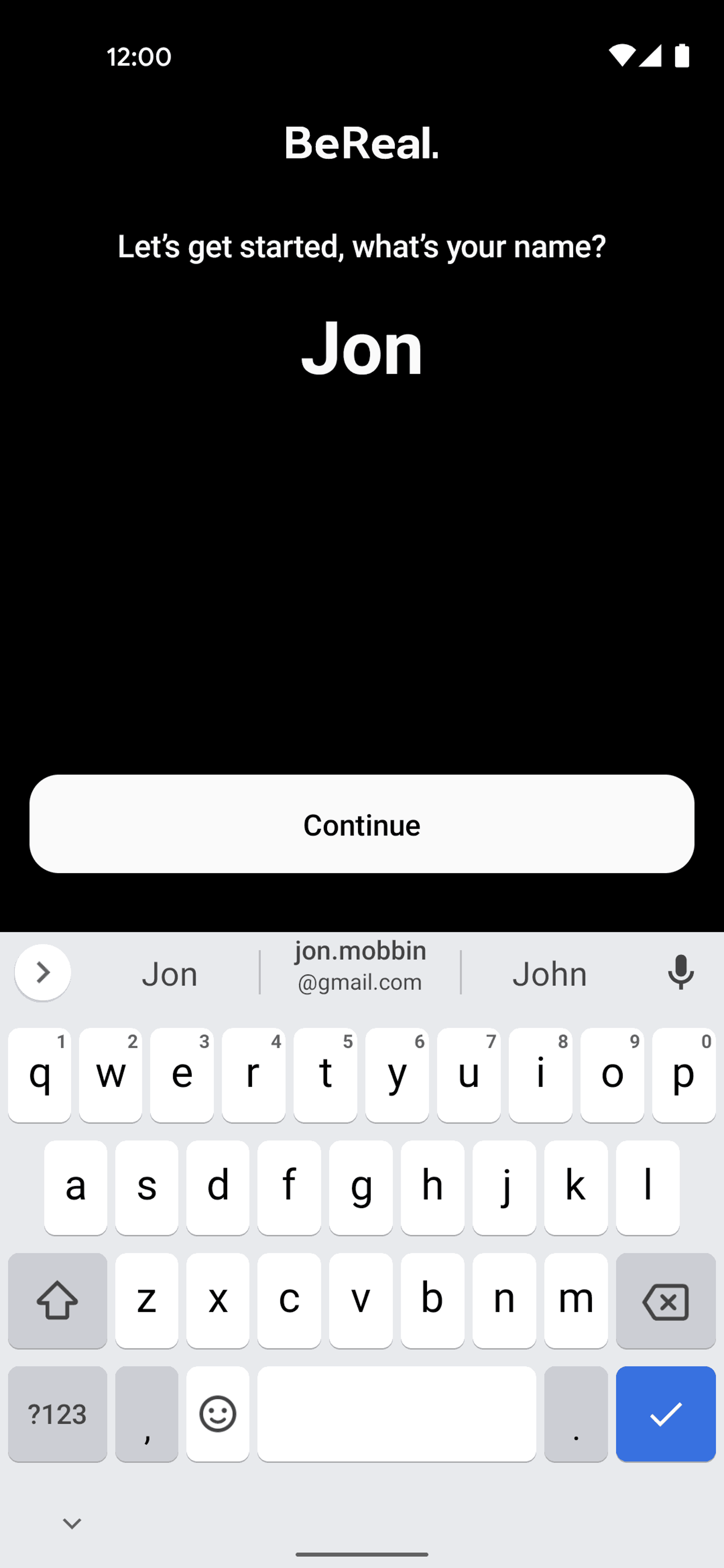 BeReal. Android Social Networking interface screenshot 7
