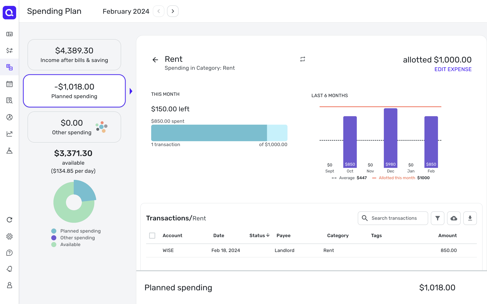 Quicken Web Finance interface screenshot 16