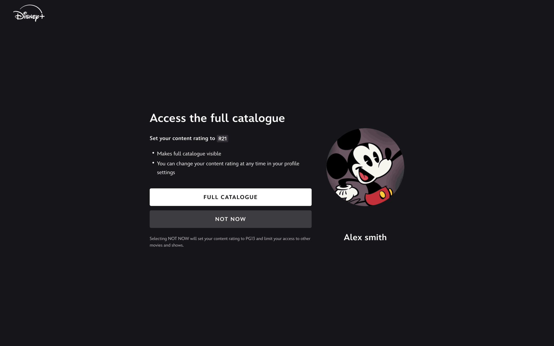 Disney+ Web Entertainment interface screenshot 18