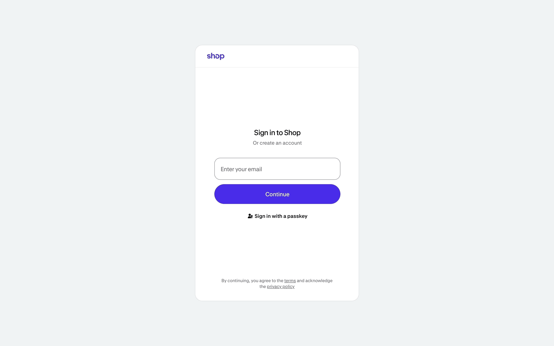 Shop Web AI interface screenshot 2