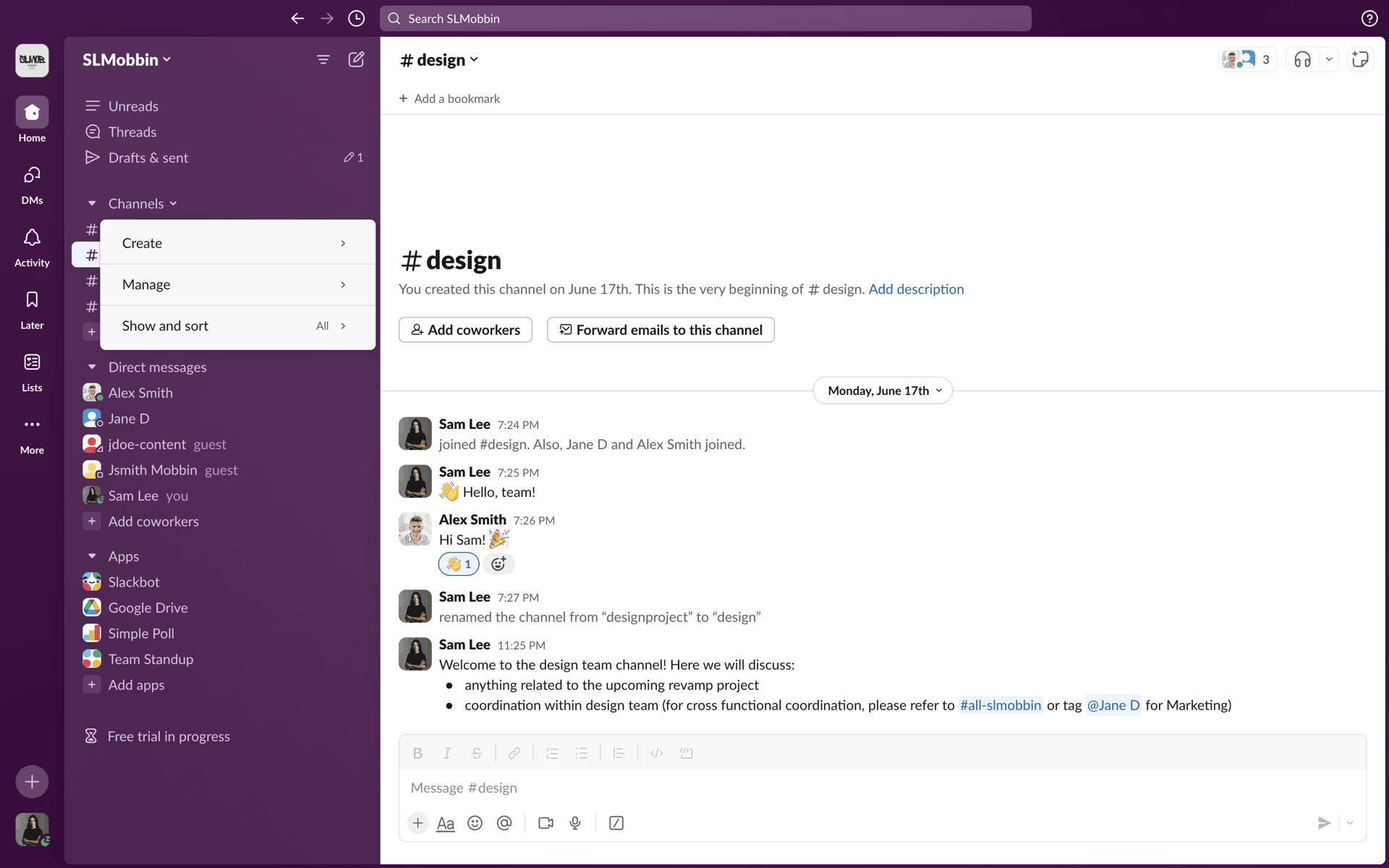 Slack Web Business interface screenshot 24