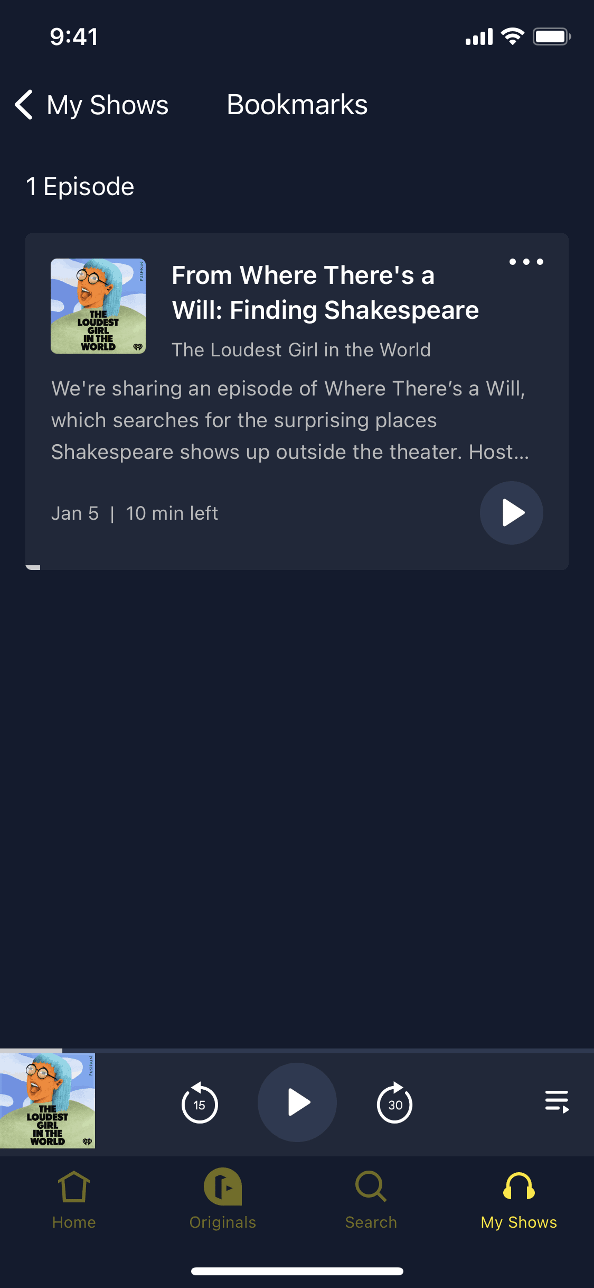 Luminary iOS Entertainment interface screenshot 23