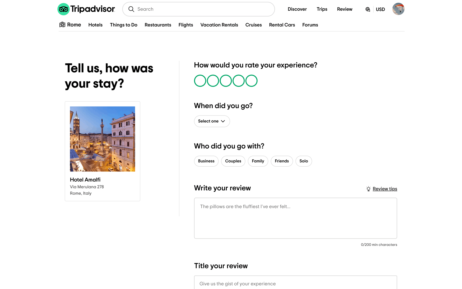 Tripadvisor Web Travel & Transportation interface screenshot 23