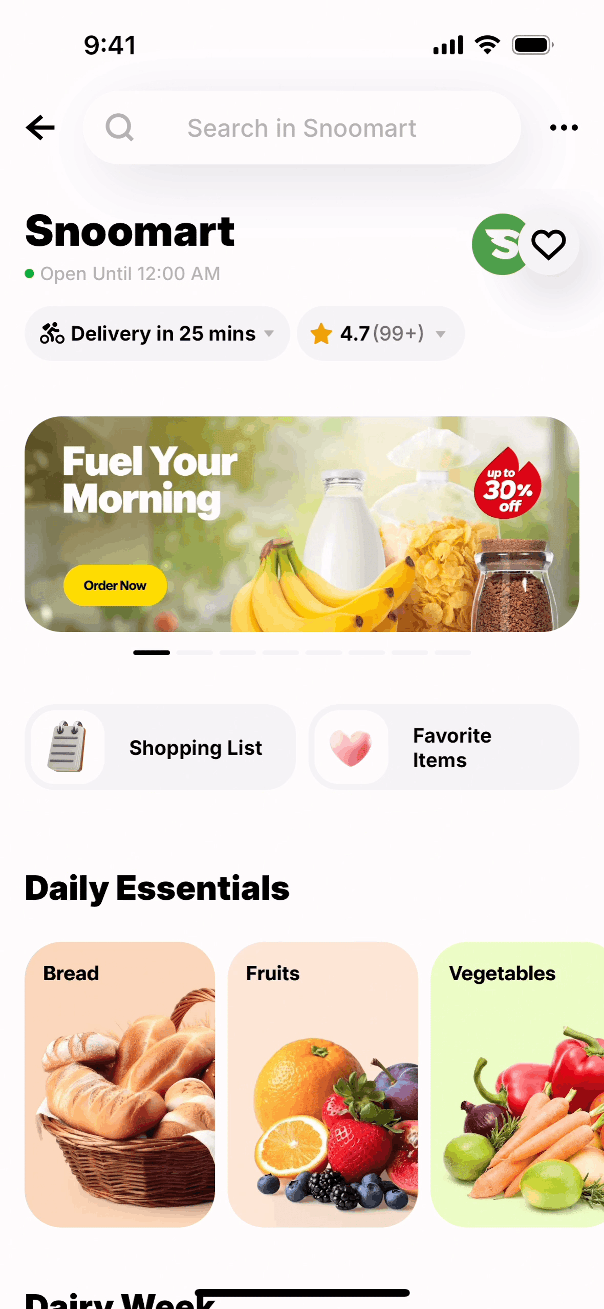 Snoonu iOS Shopping interface screenshot 4