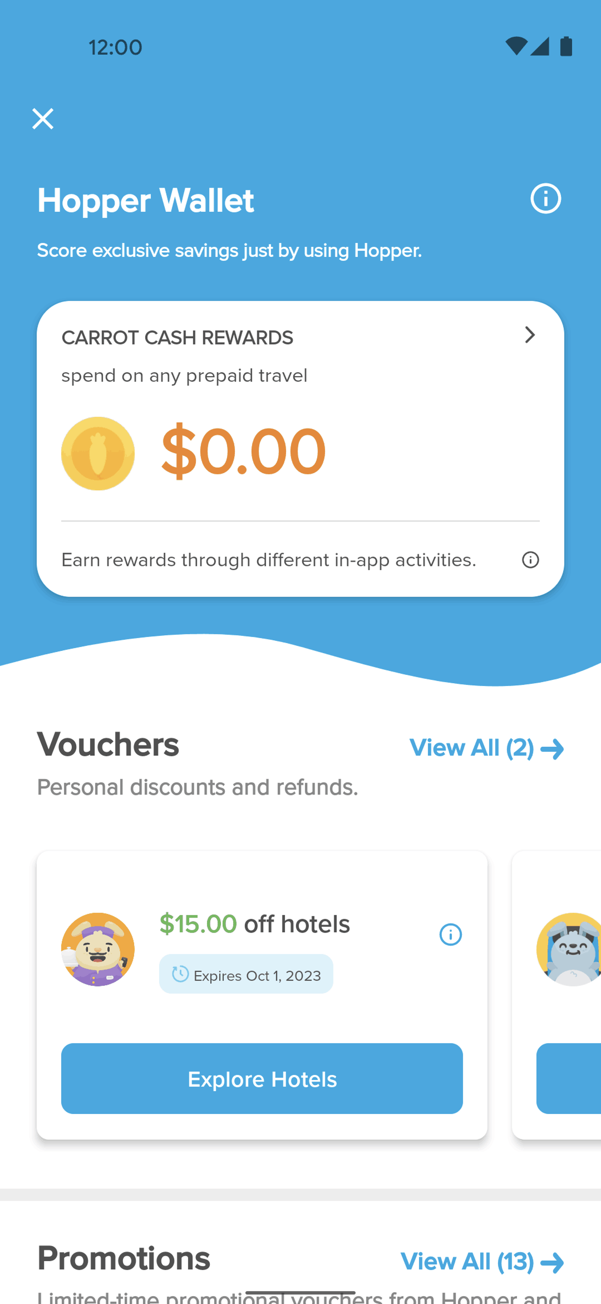 Hopper Android Travel & Transportation interface screenshot 18