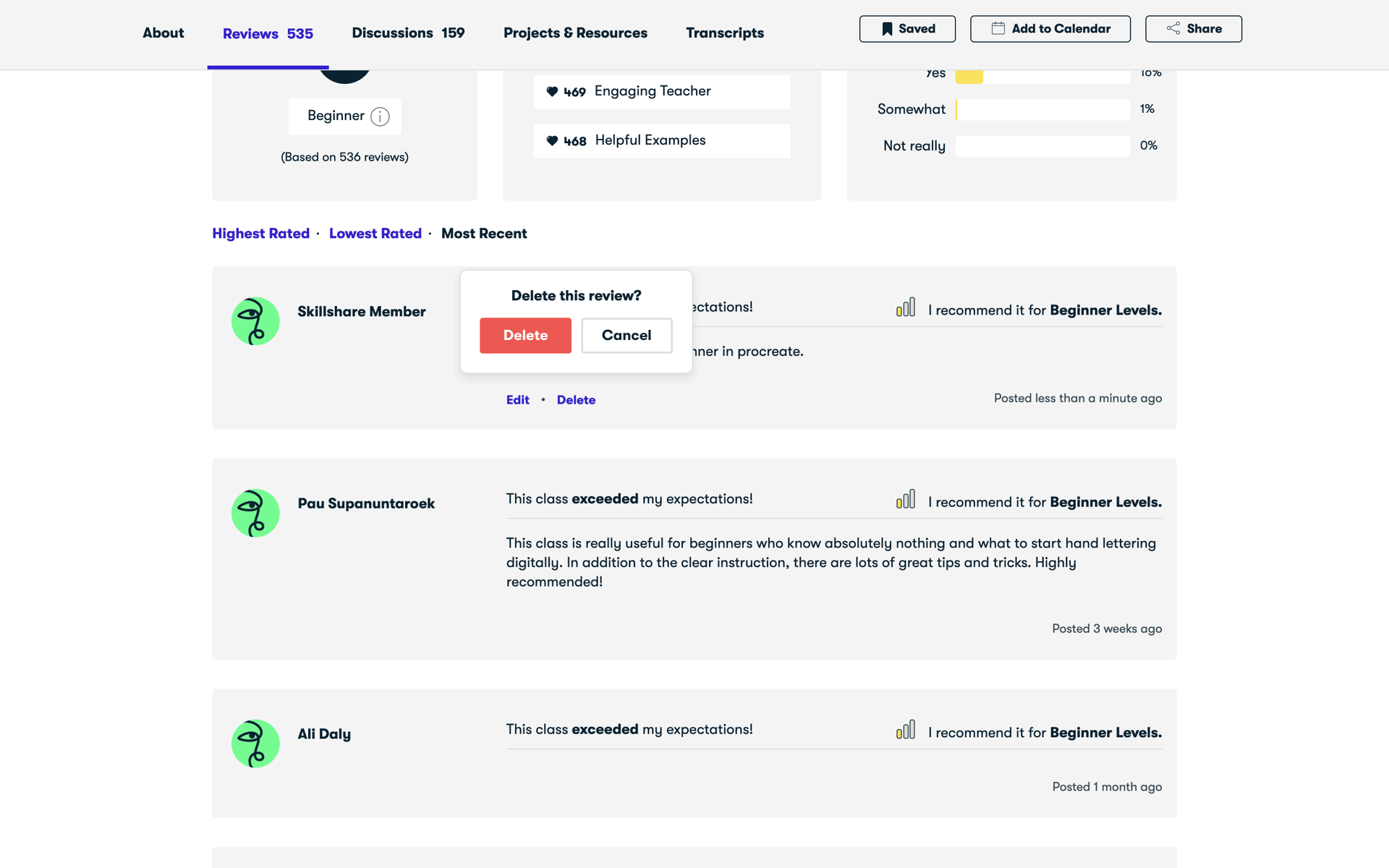 Skillshare Web Education interface screenshot 22