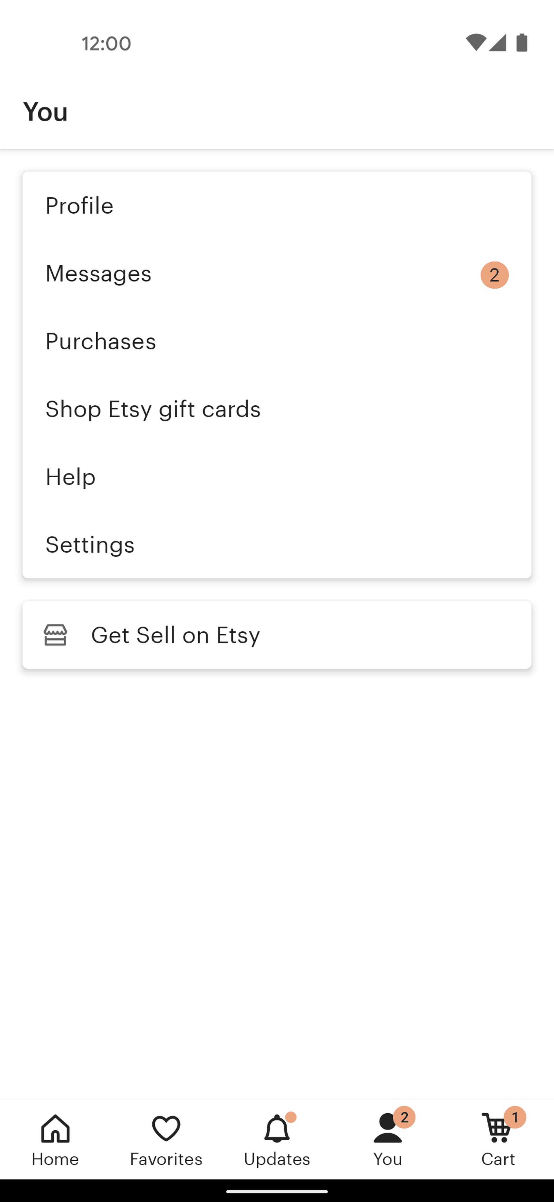 Etsy Android Shopping interface screenshot 22