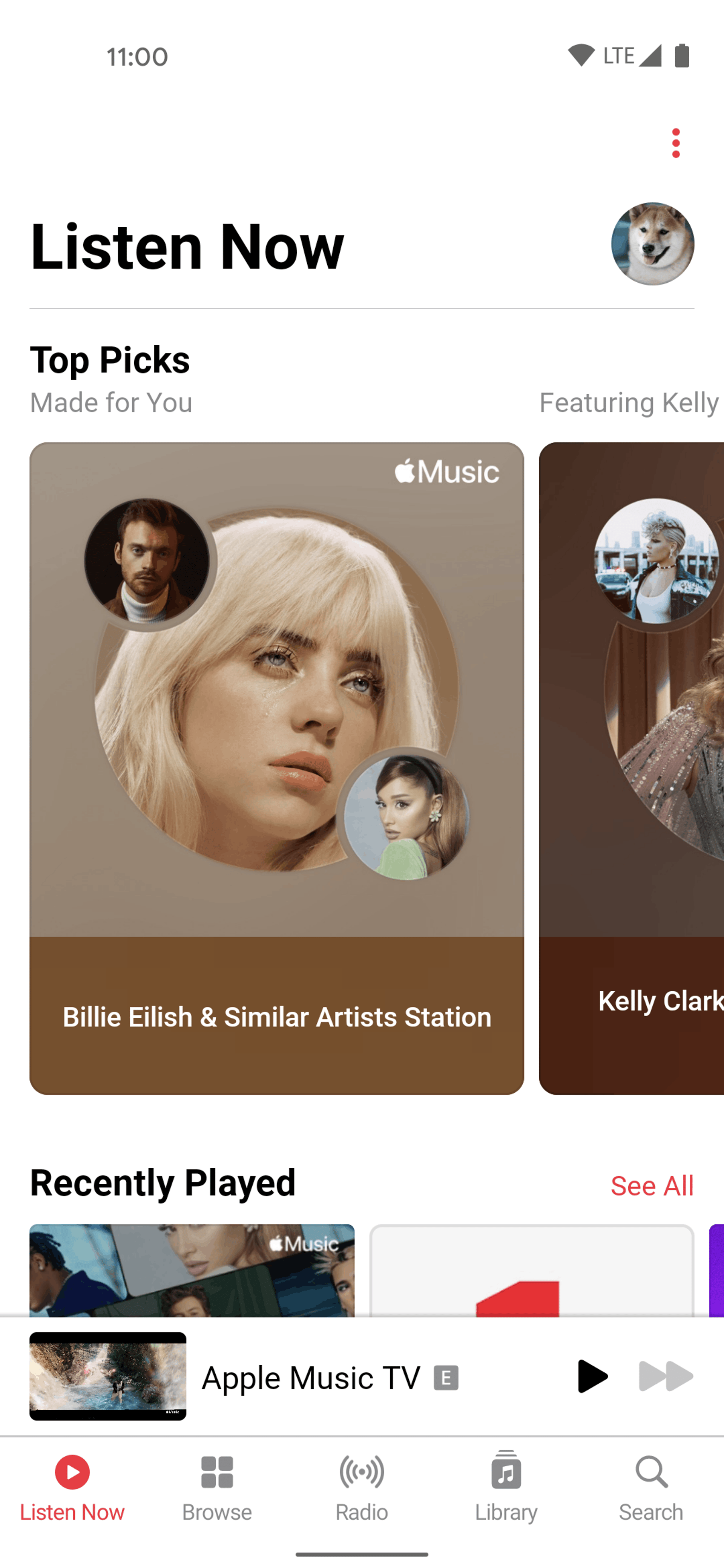 Apple Music Android Music & Audio interface screenshot 4