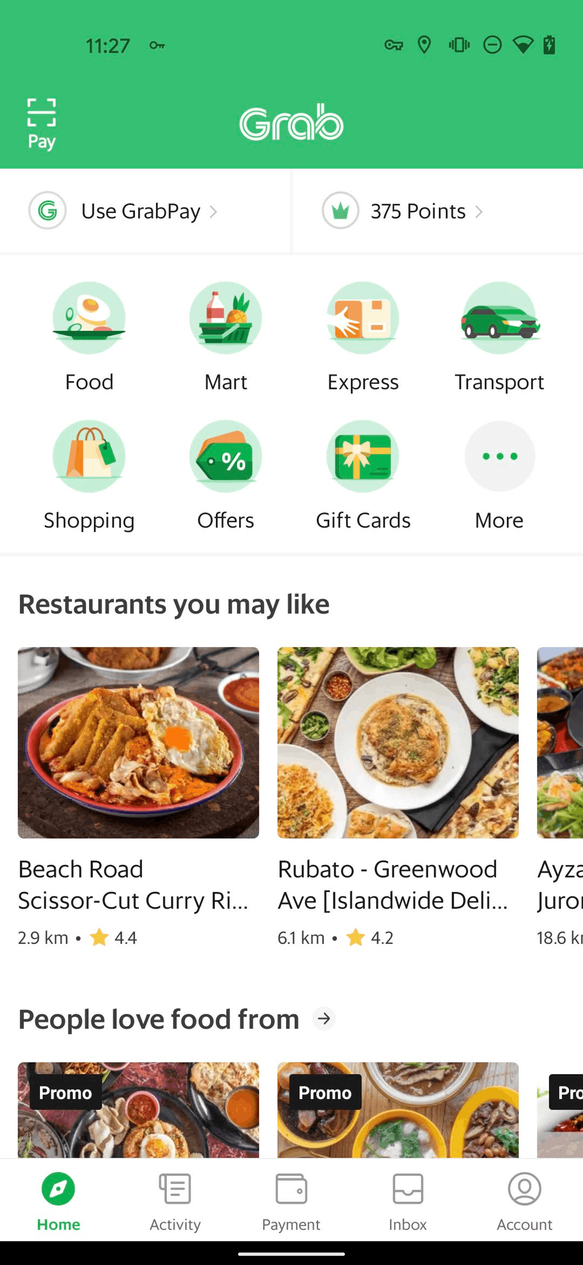 Grab Android Finance interface screenshot 15