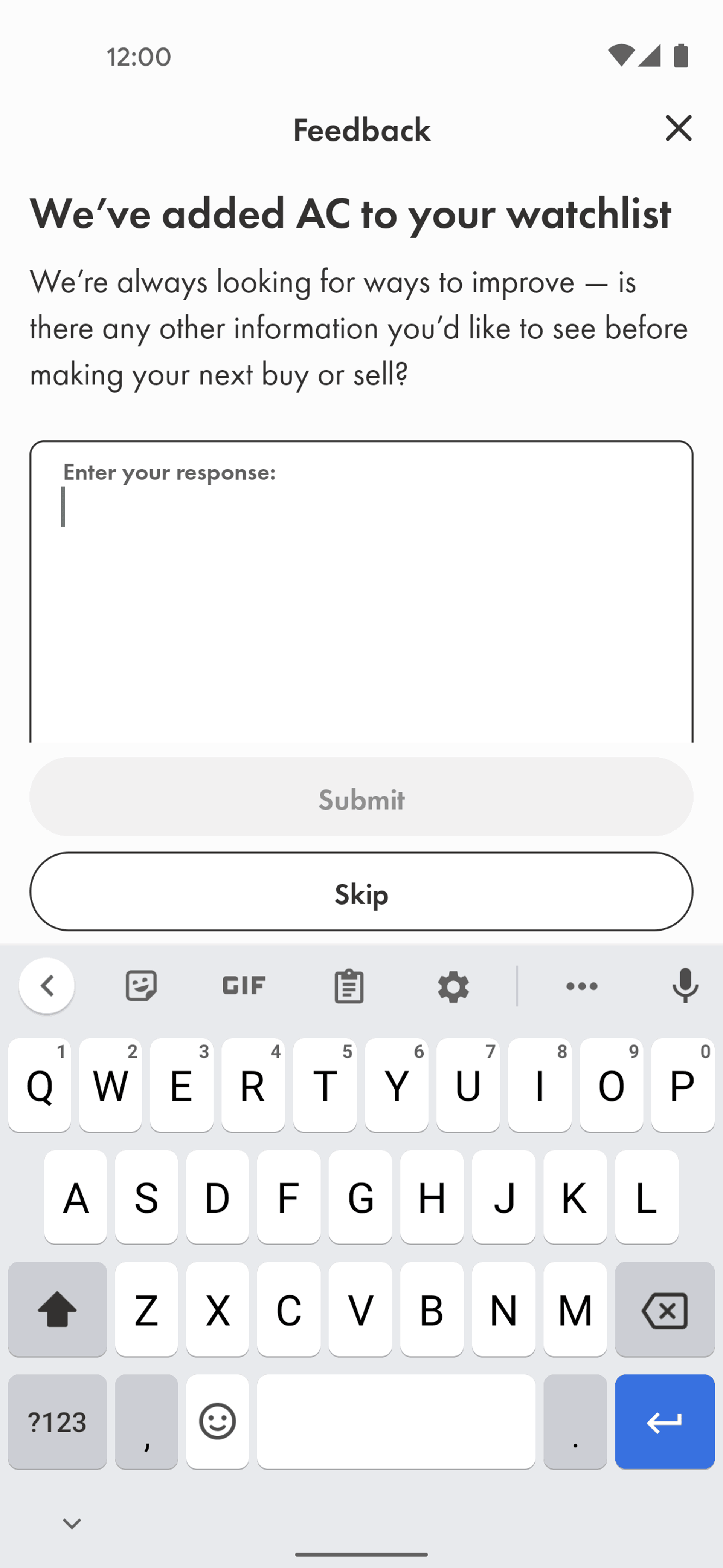 Wealthsimple Android Finance interface screenshot 15