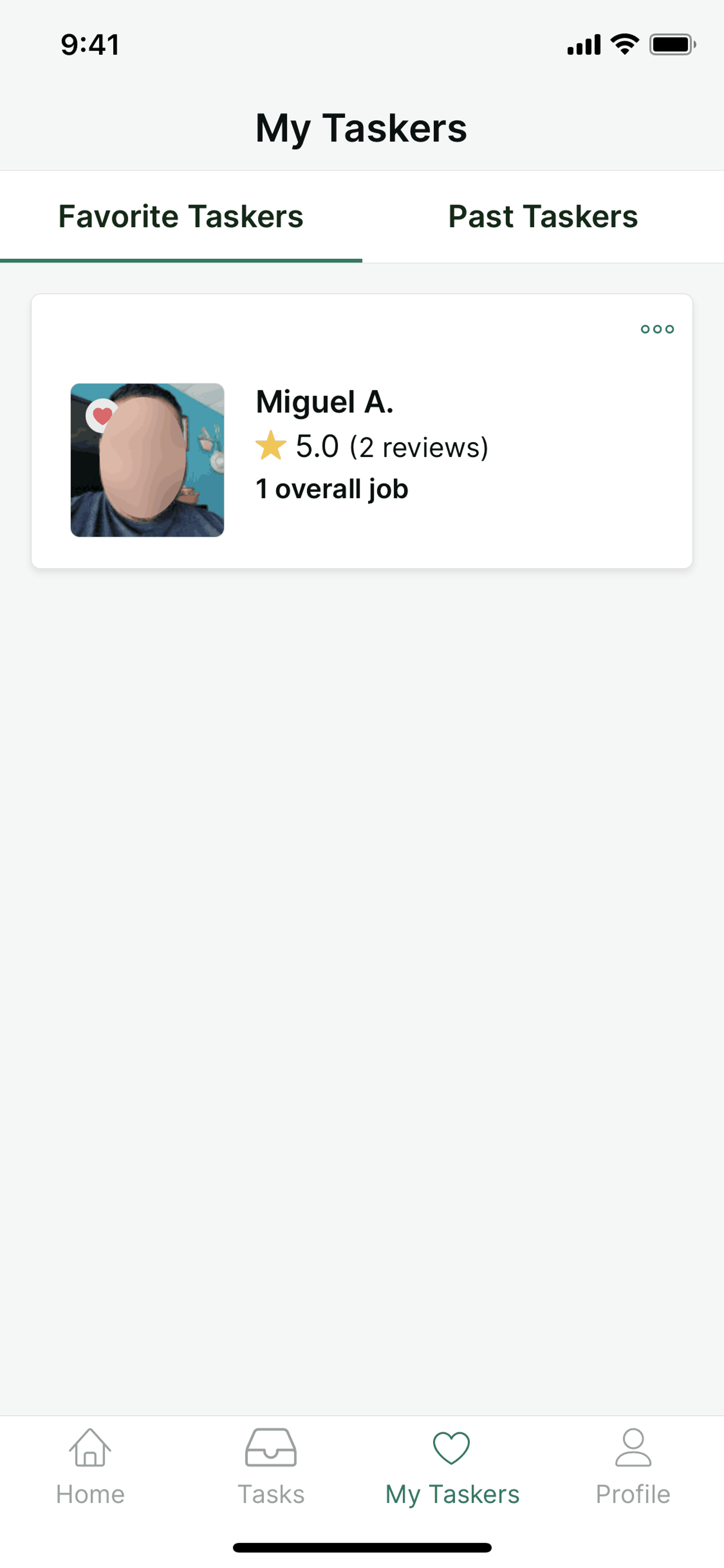 TaskRabbit iOS Lifestyle interface screenshot 2
