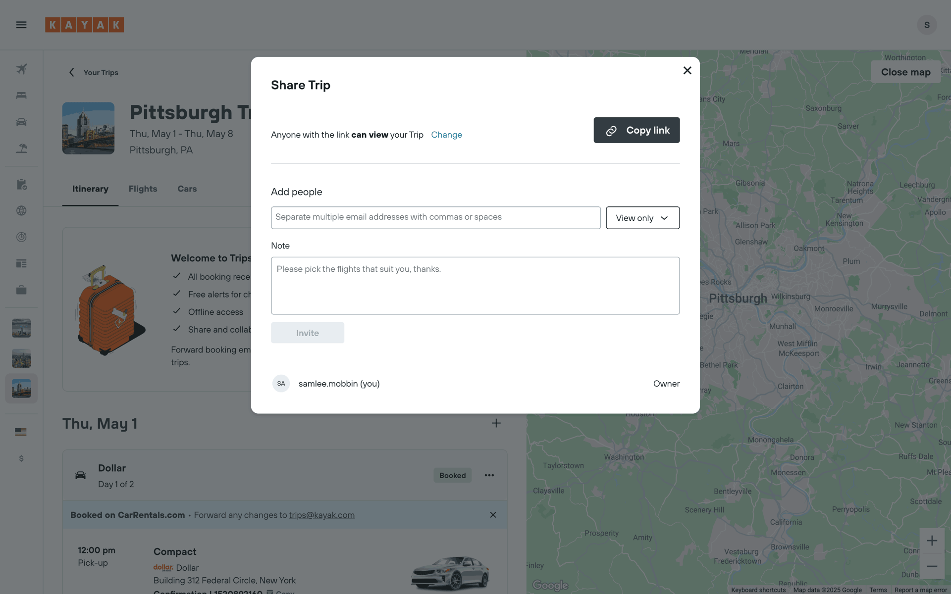 KAYAK Web Travel & Transportation interface screenshot 22