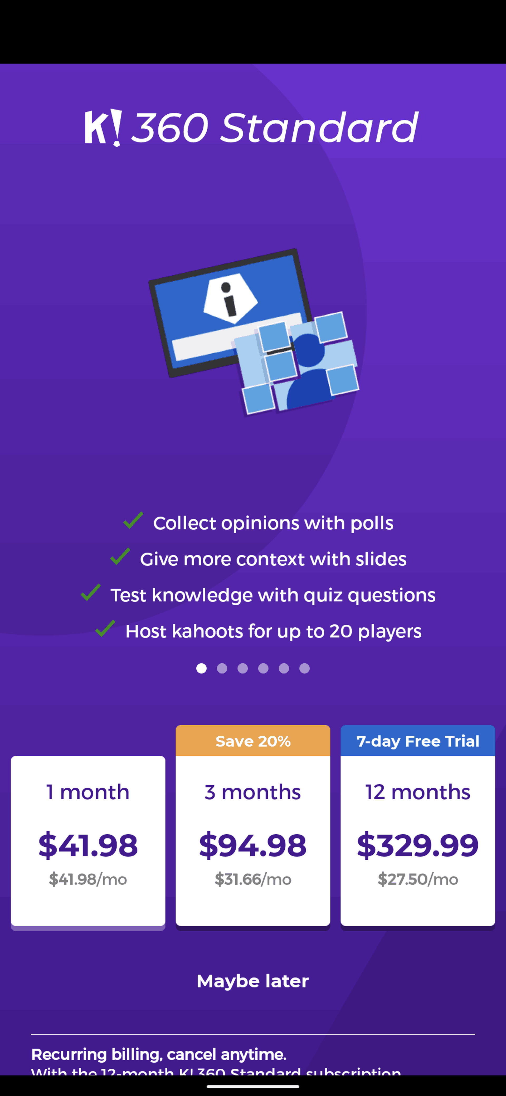 Kahoot! Android Education interface screenshot 19