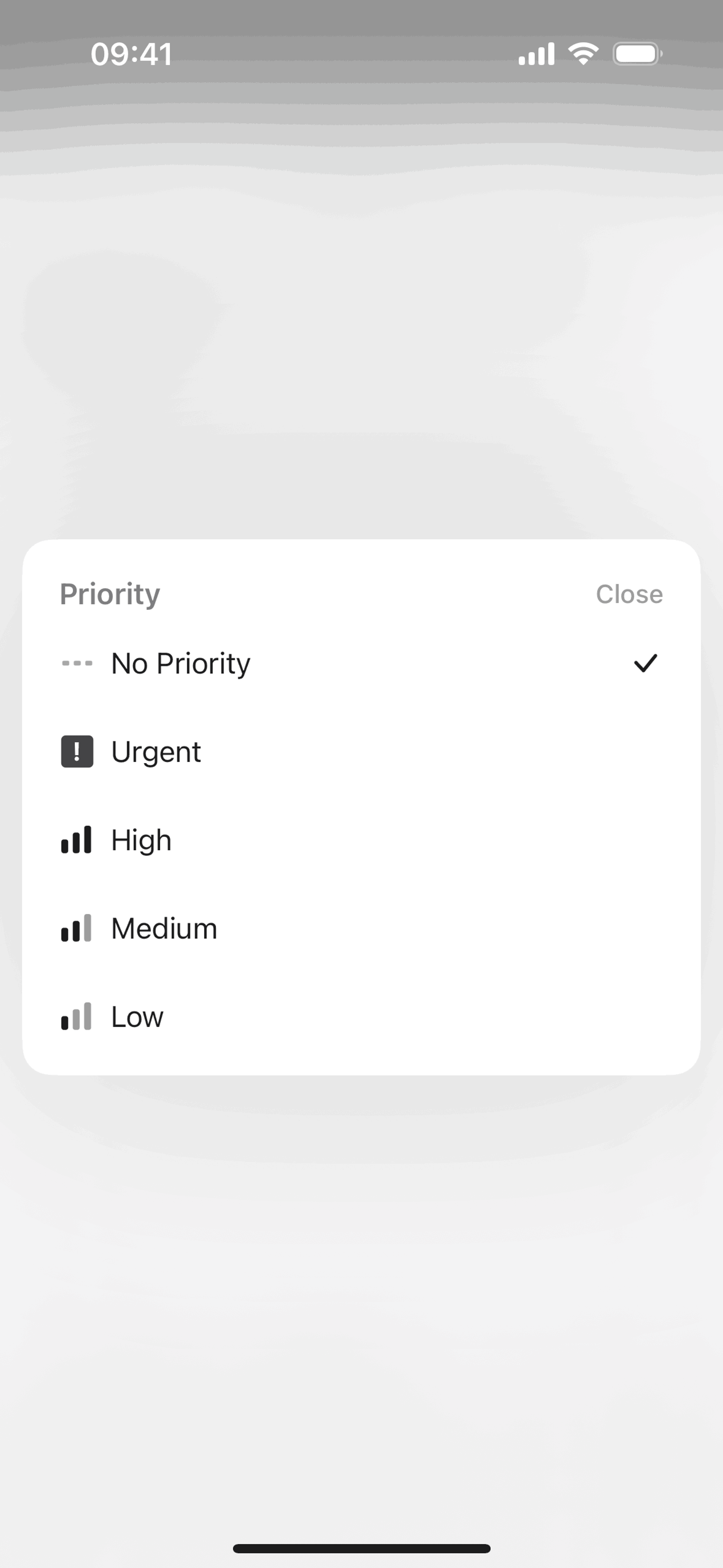Linear iOS Developer Tools interface screenshot 8