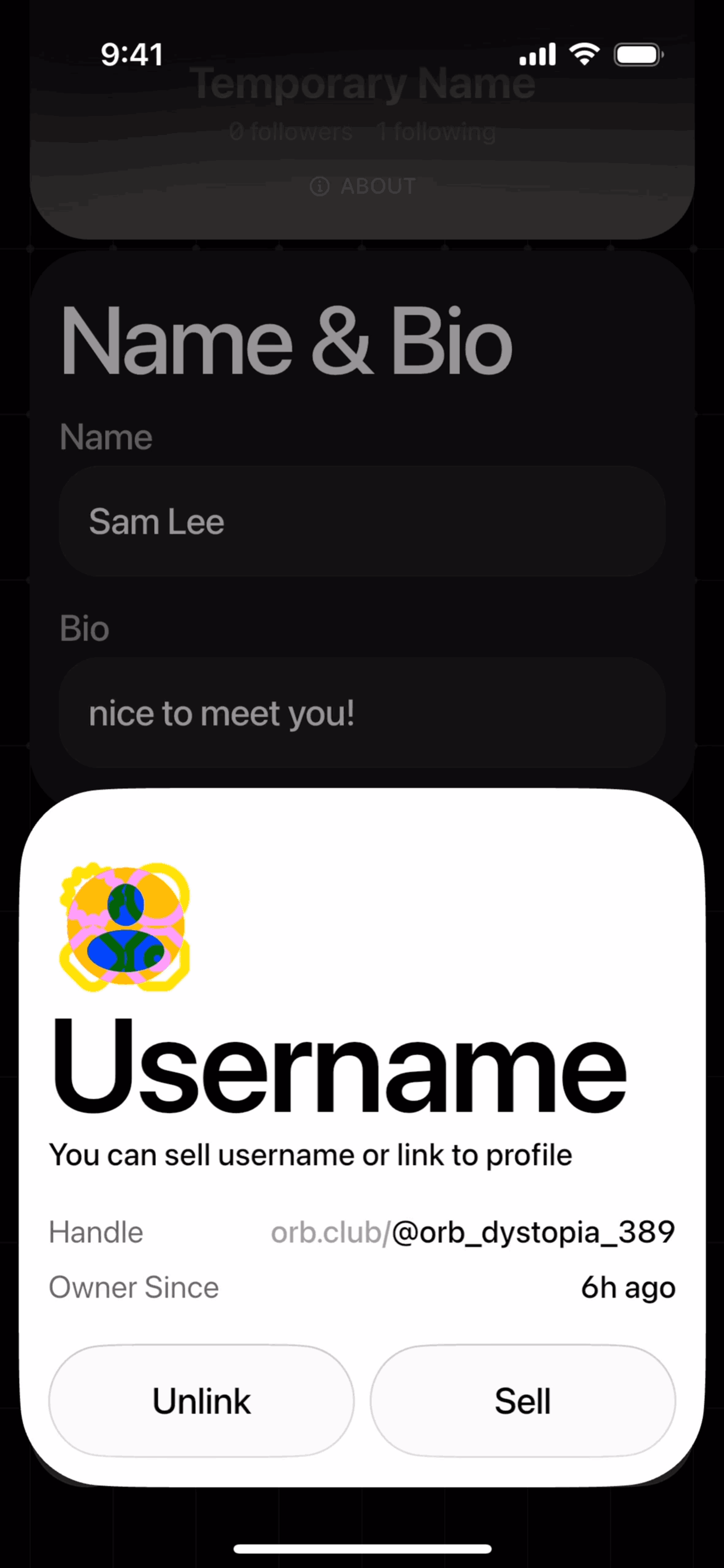 Orb Social iOS Social Networking interface screenshot 18